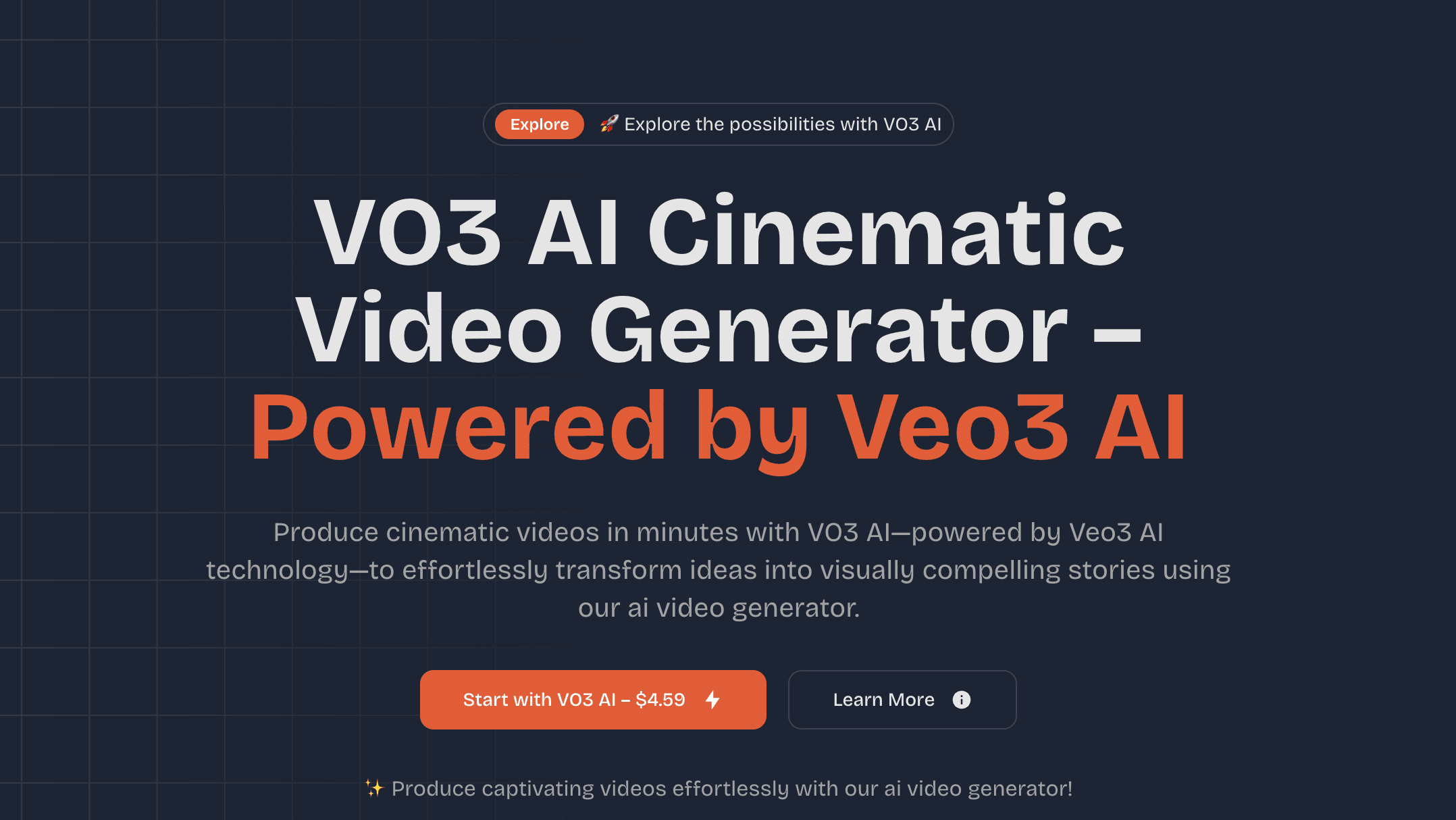 VO3 AI Video Generator | Veo3 AI Video w screenshot 1