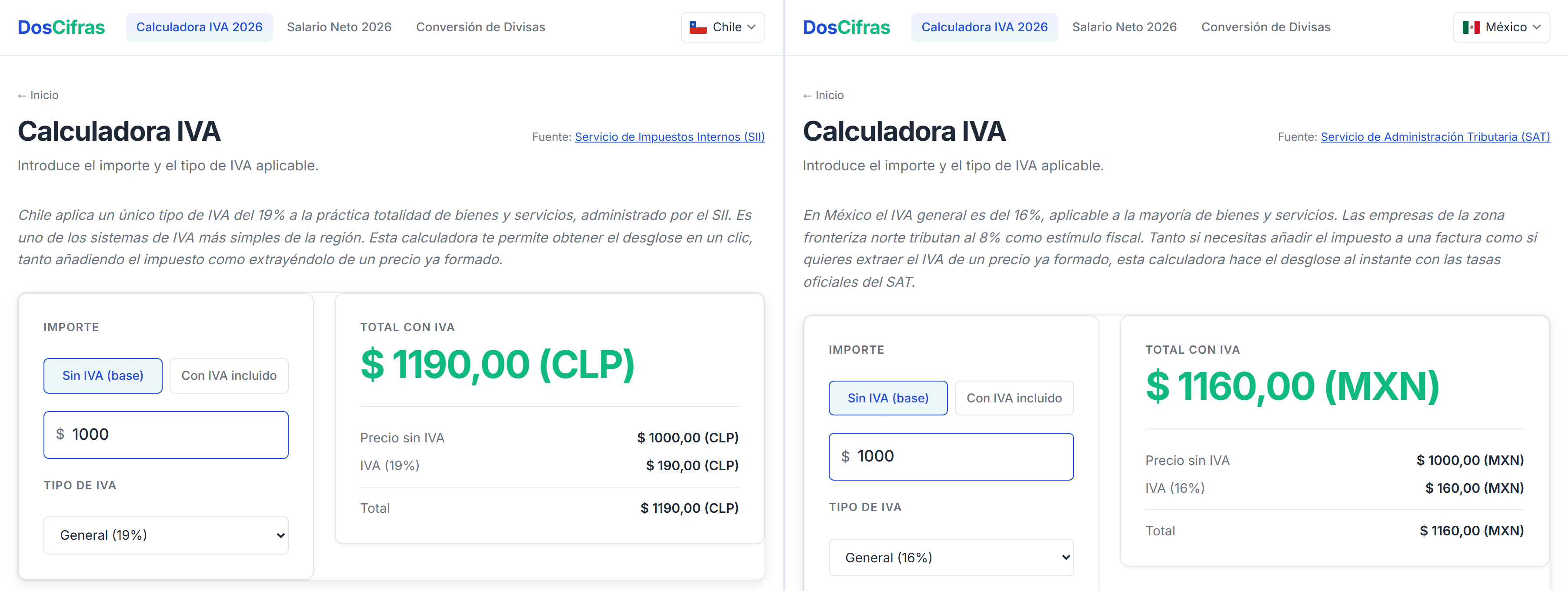 DosCifras screenshot 1