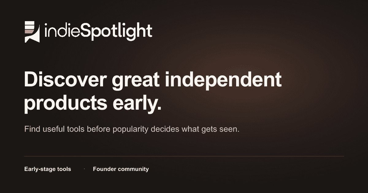 indieSpotlight screenshot 1