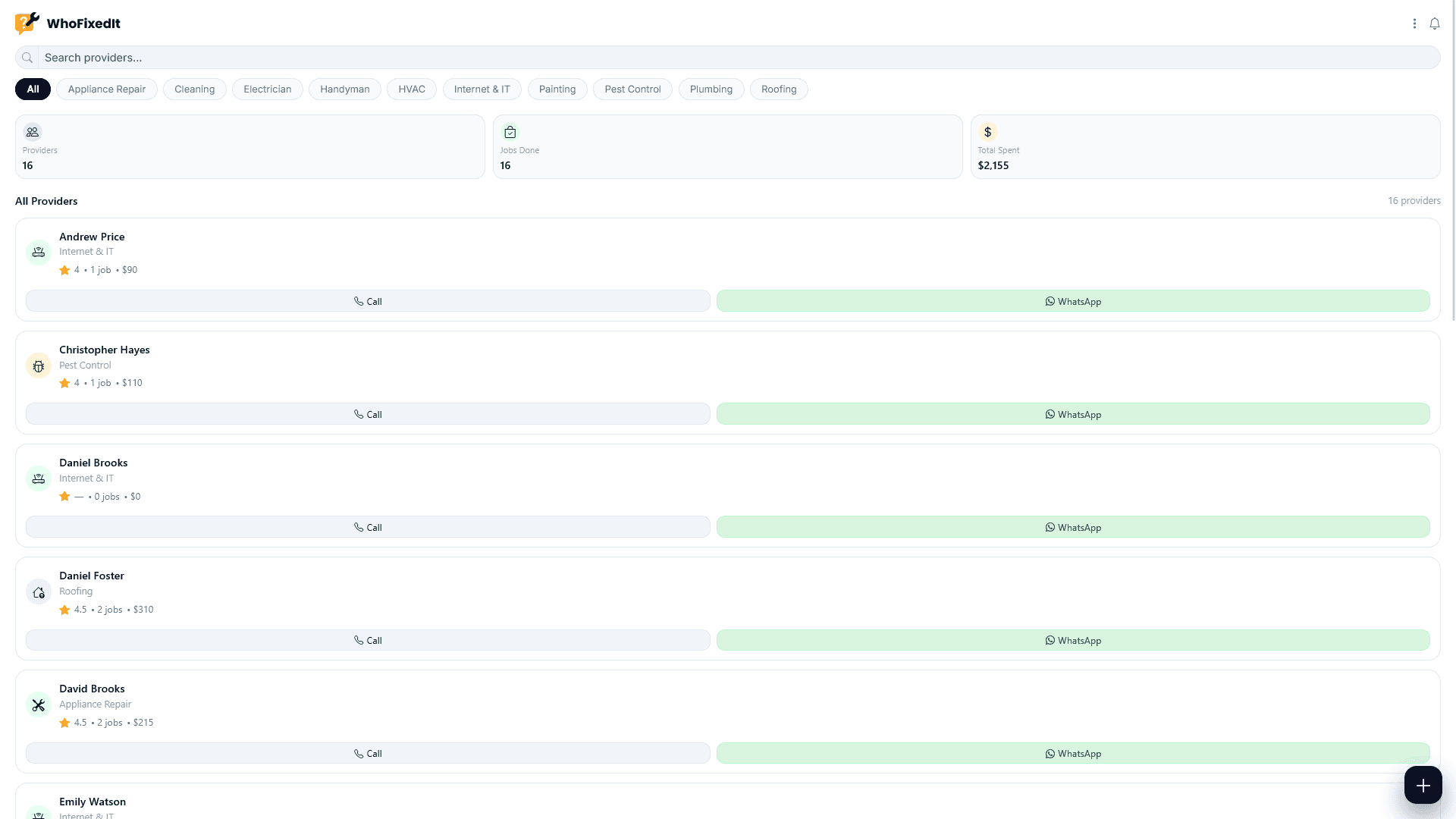 WhoFixedIt screenshot 1