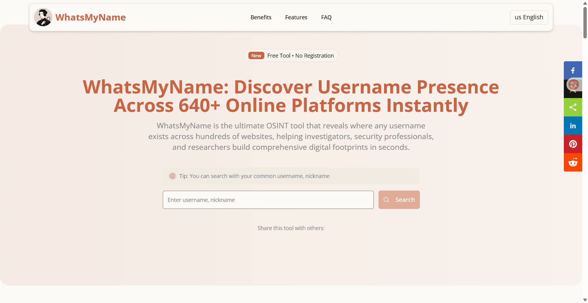 whatsmyname screenshot 1