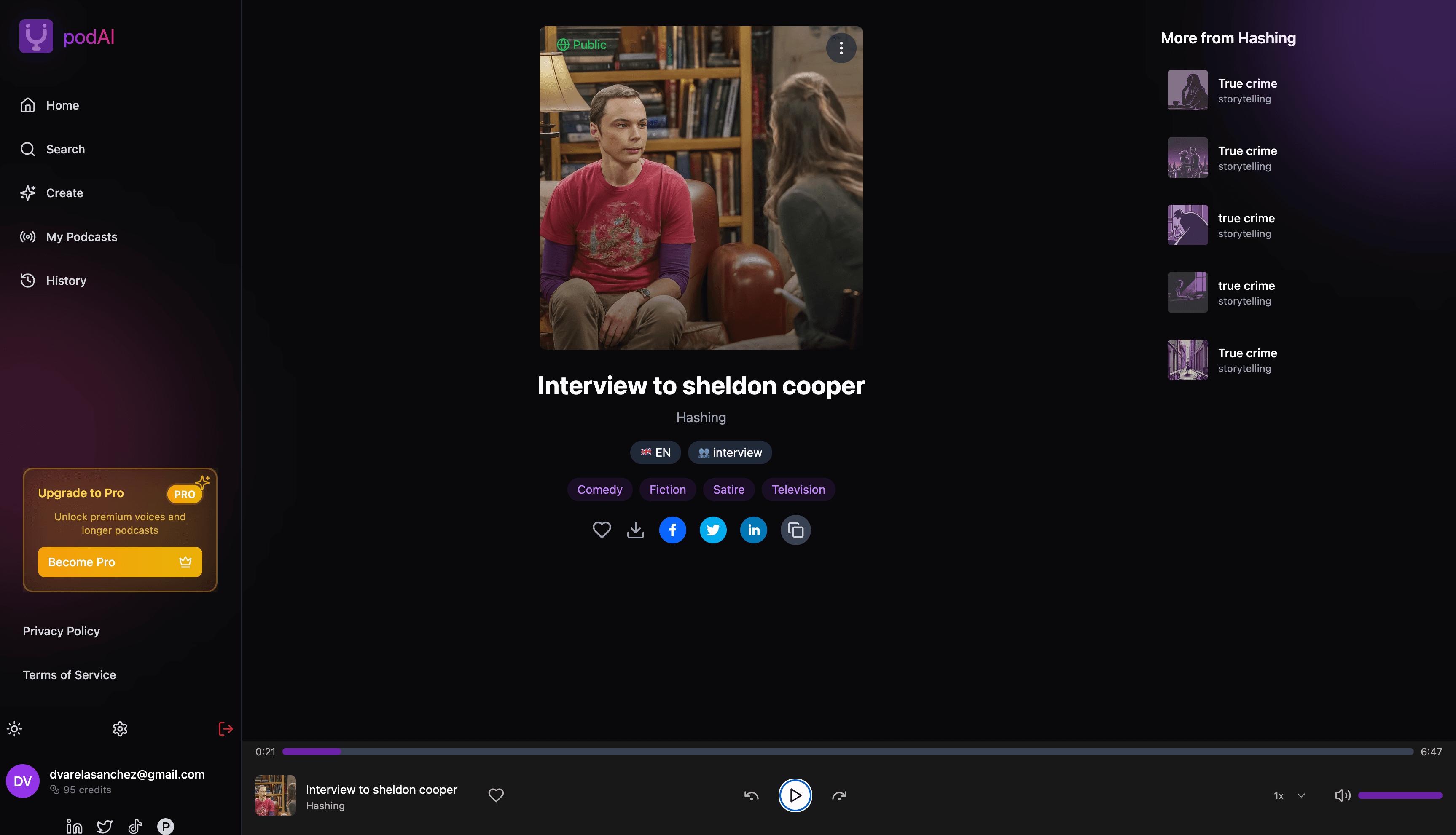 podAI screenshot 1