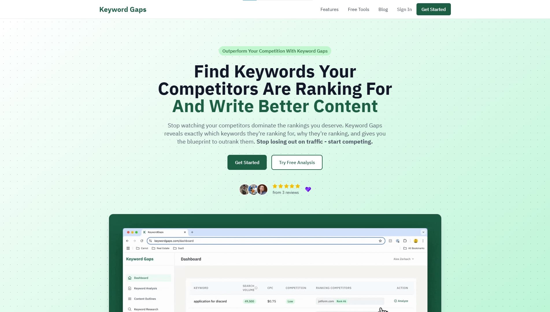 Keyword Gaps screenshot 1