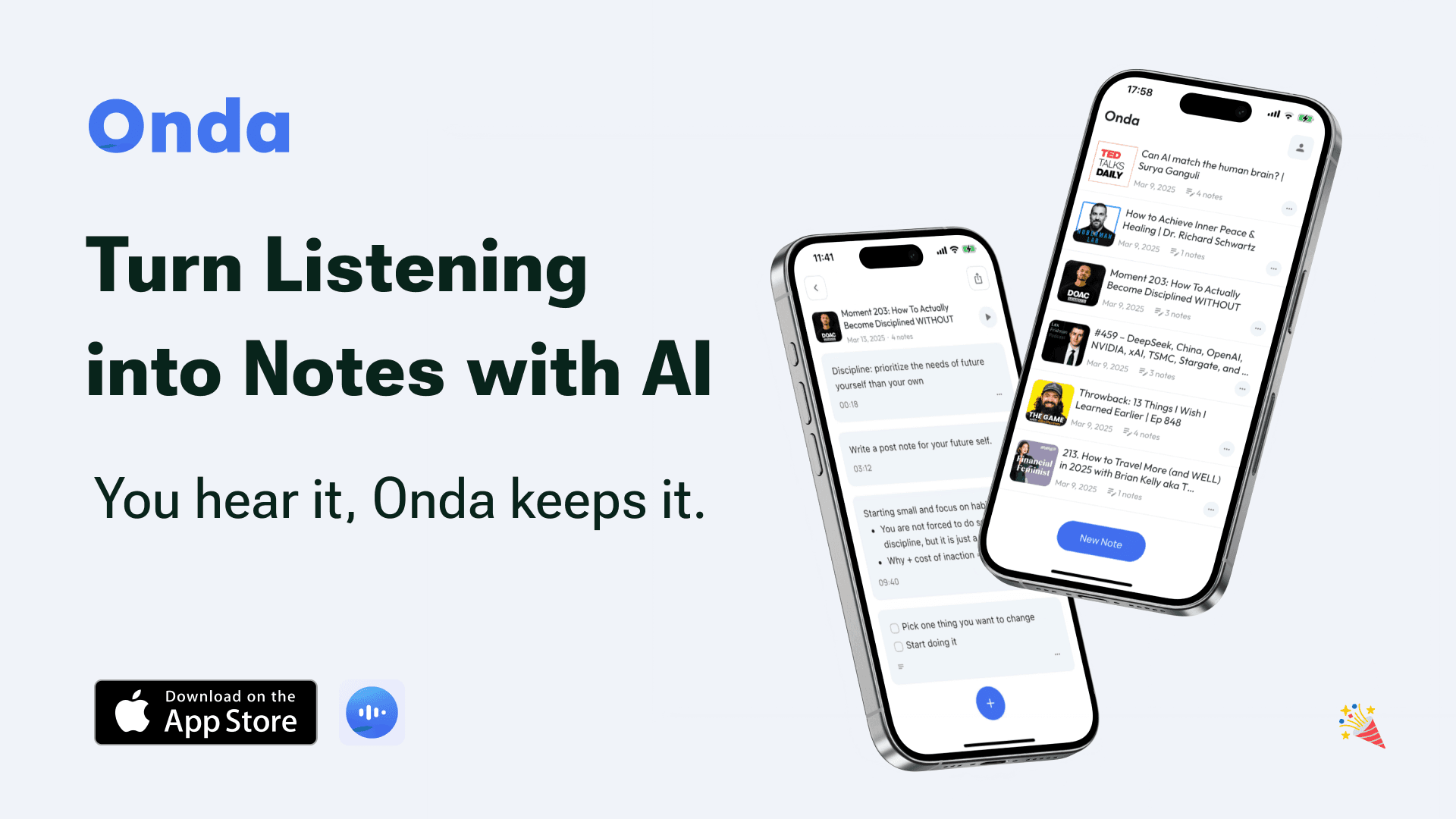 Onda: AI Audio Note Taker screenshot 1