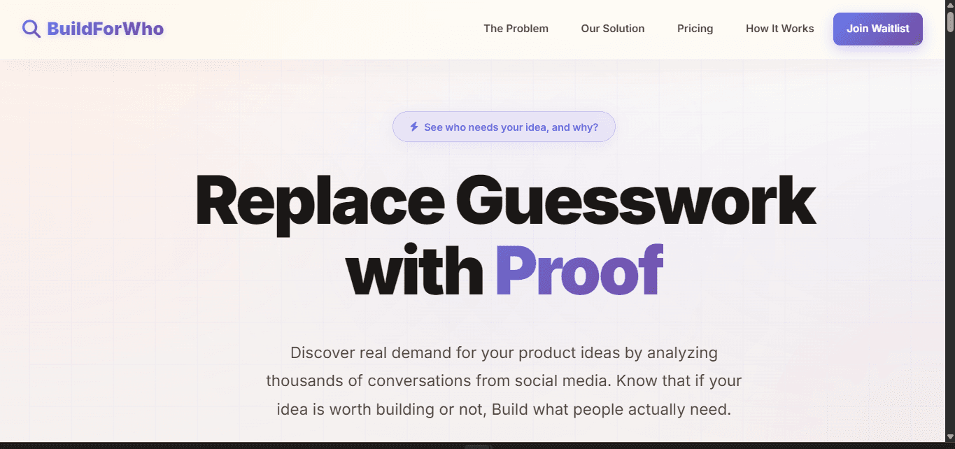 BuildForWho screenshot 1