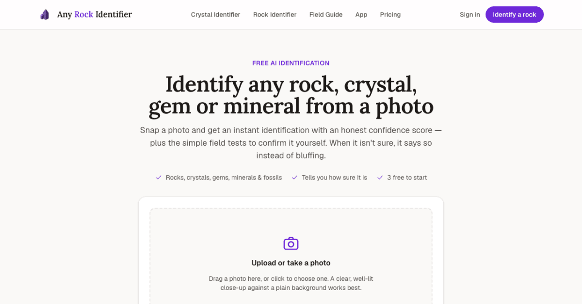 Any Rock Identifier screenshot 1