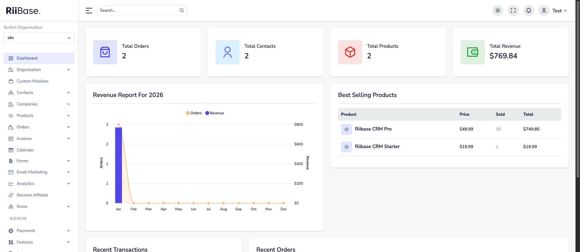 Riibase screenshot 1