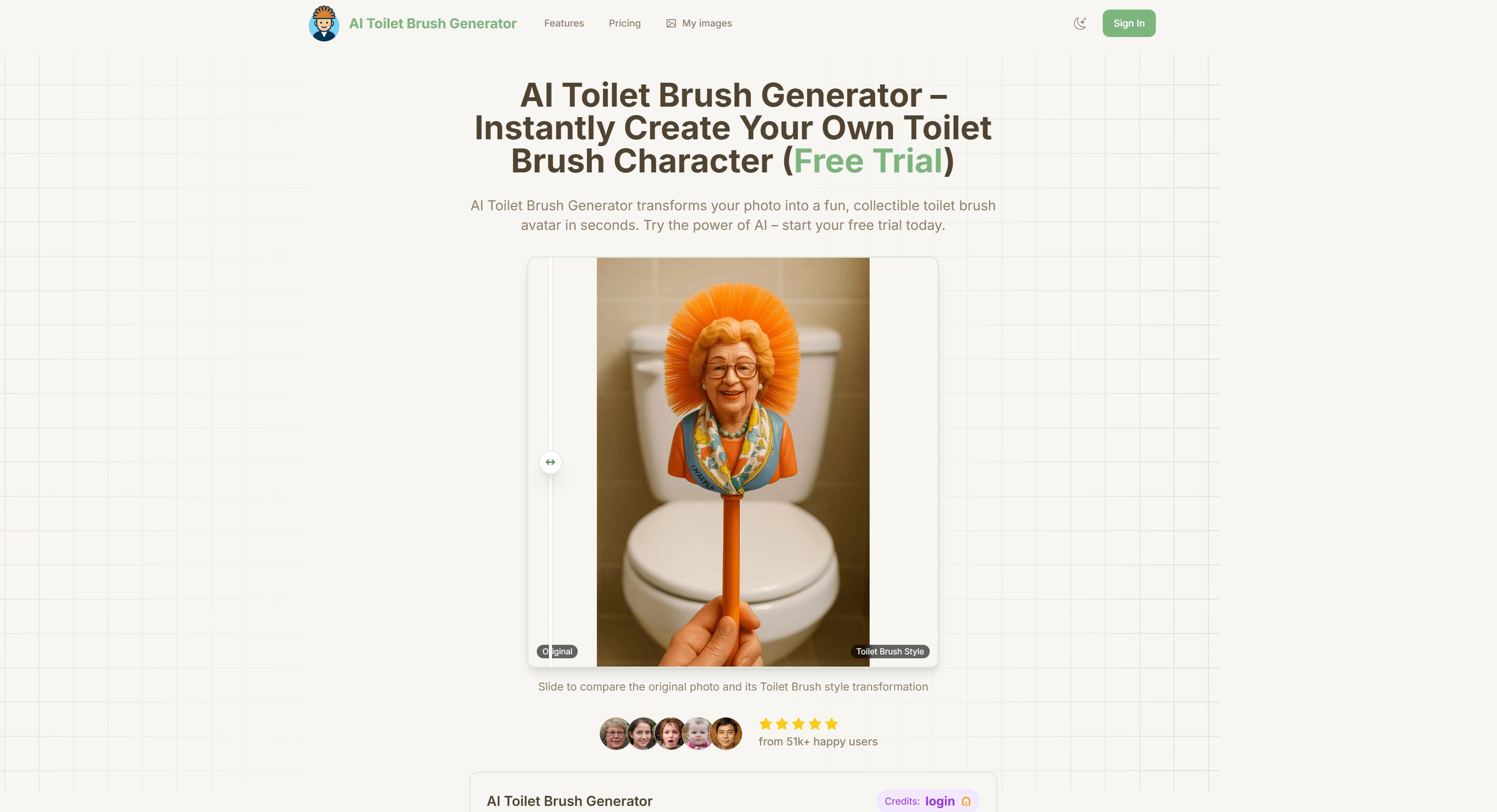 AI Toilet Brush Generator screenshot 1