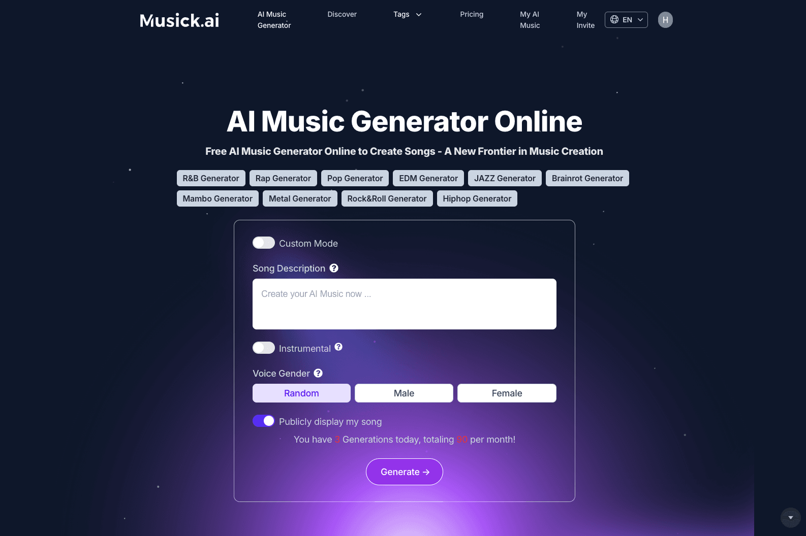 Musick screenshot 1