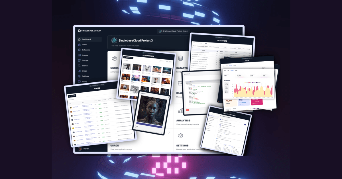 SinglebaseCloud screenshot 1