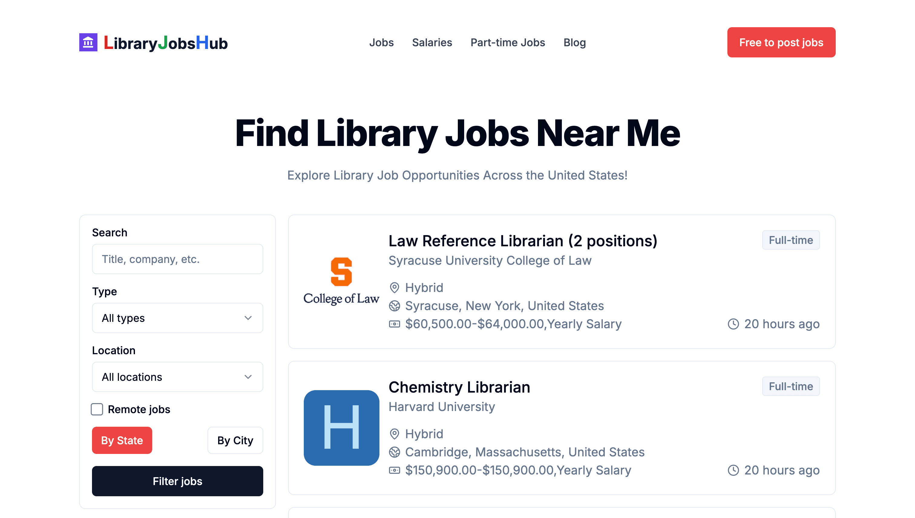 LibraryJobsHub screenshot 1