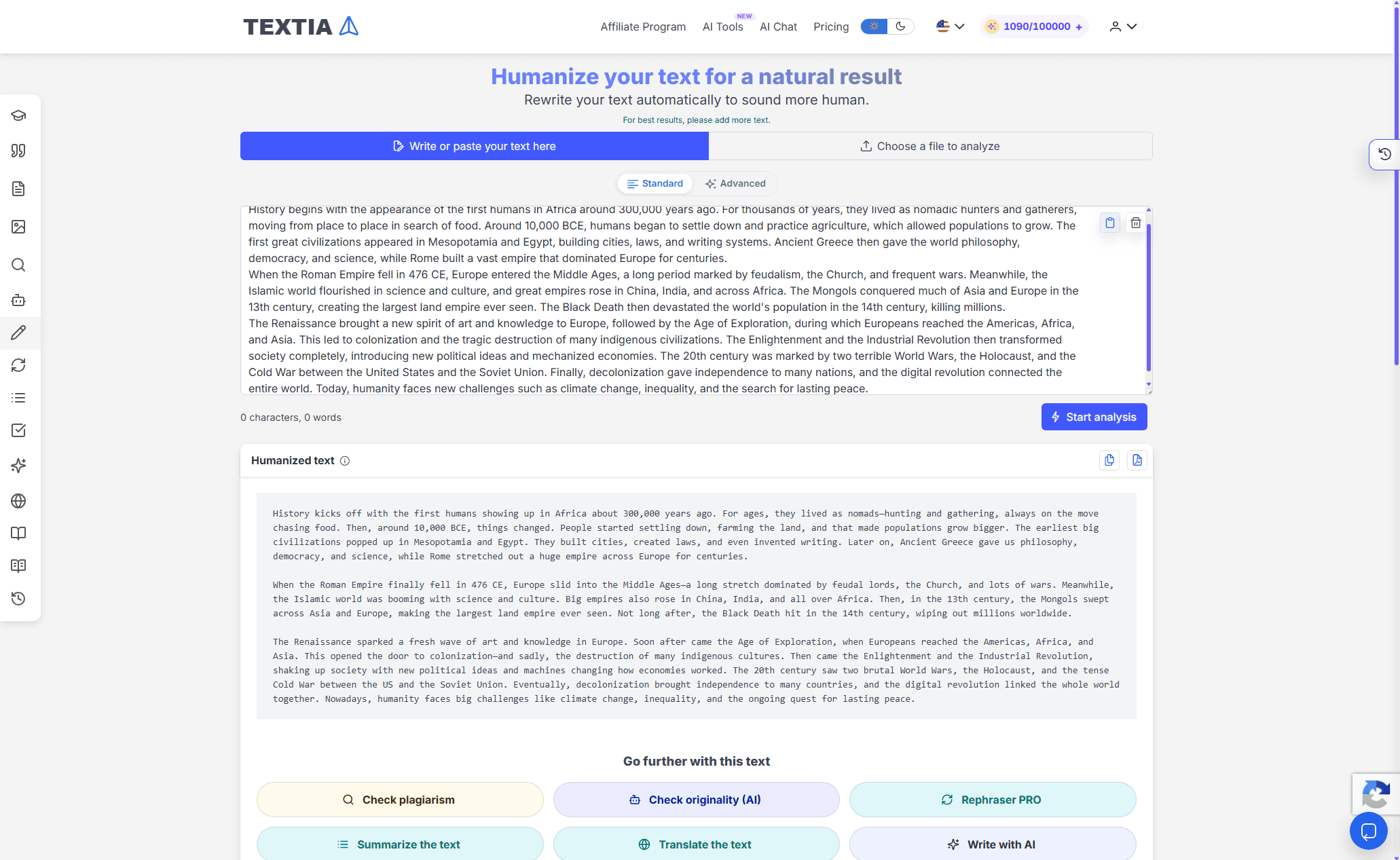 Textiaa screenshot 1