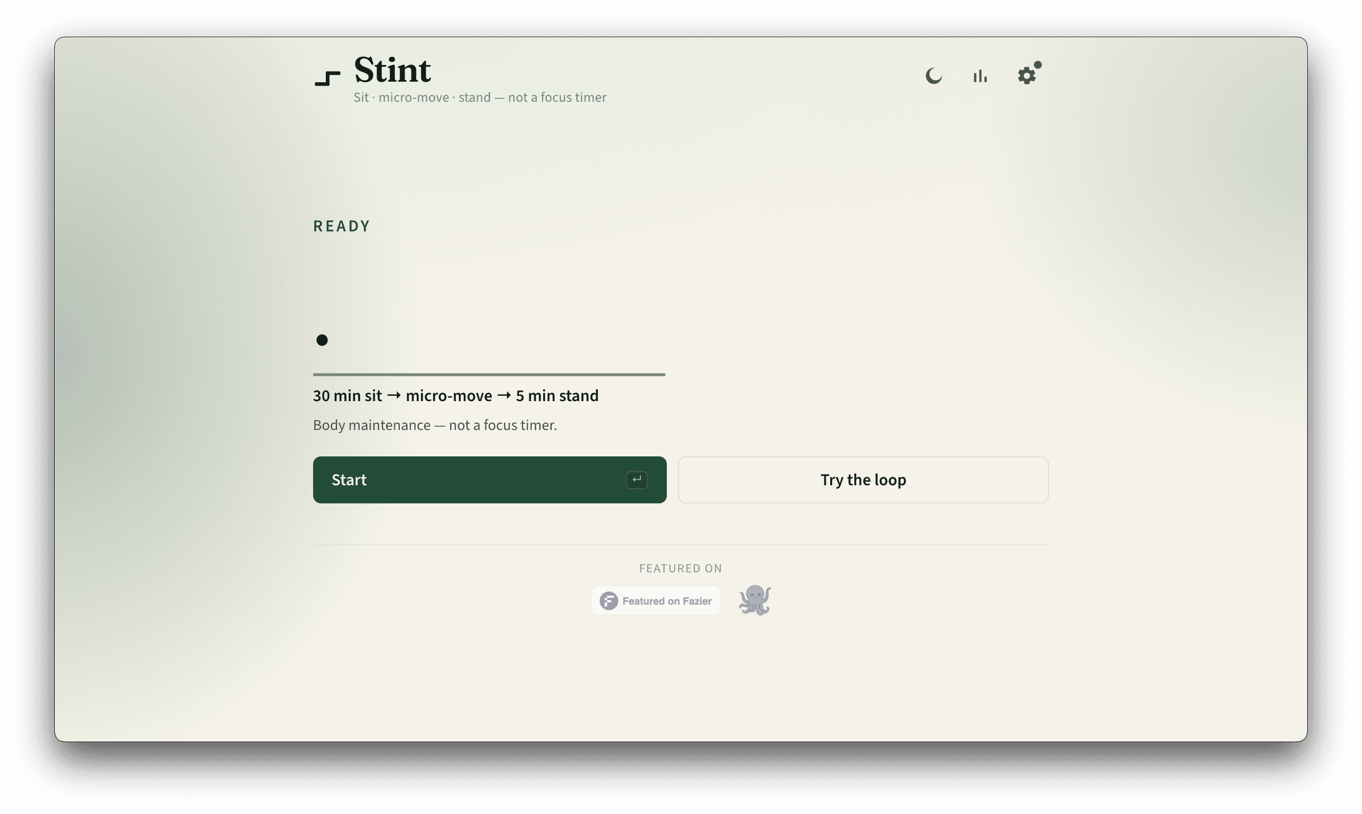 Stint screenshot 1