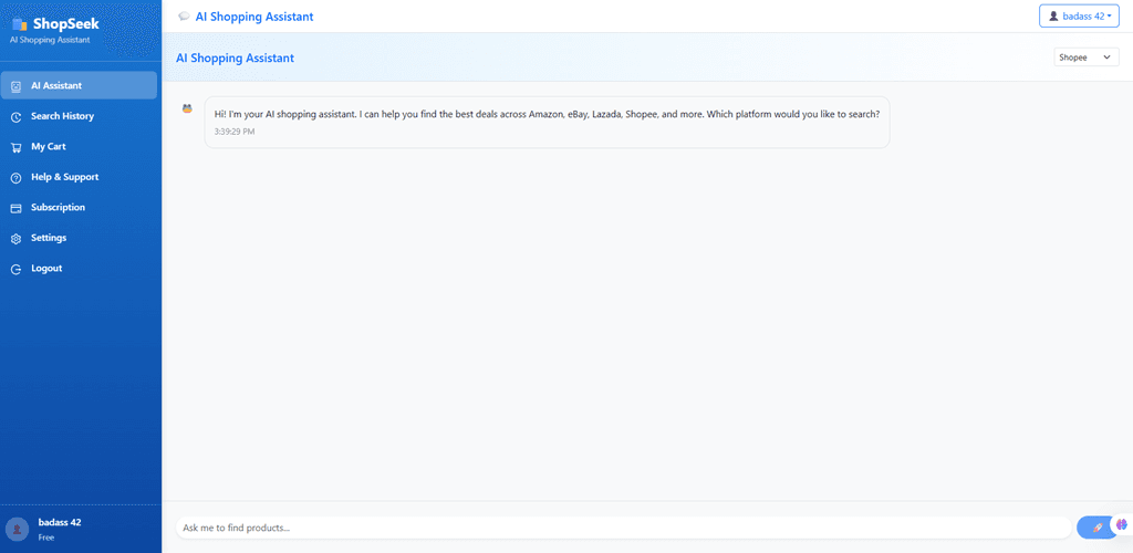 ShopSeek AI screenshot 1