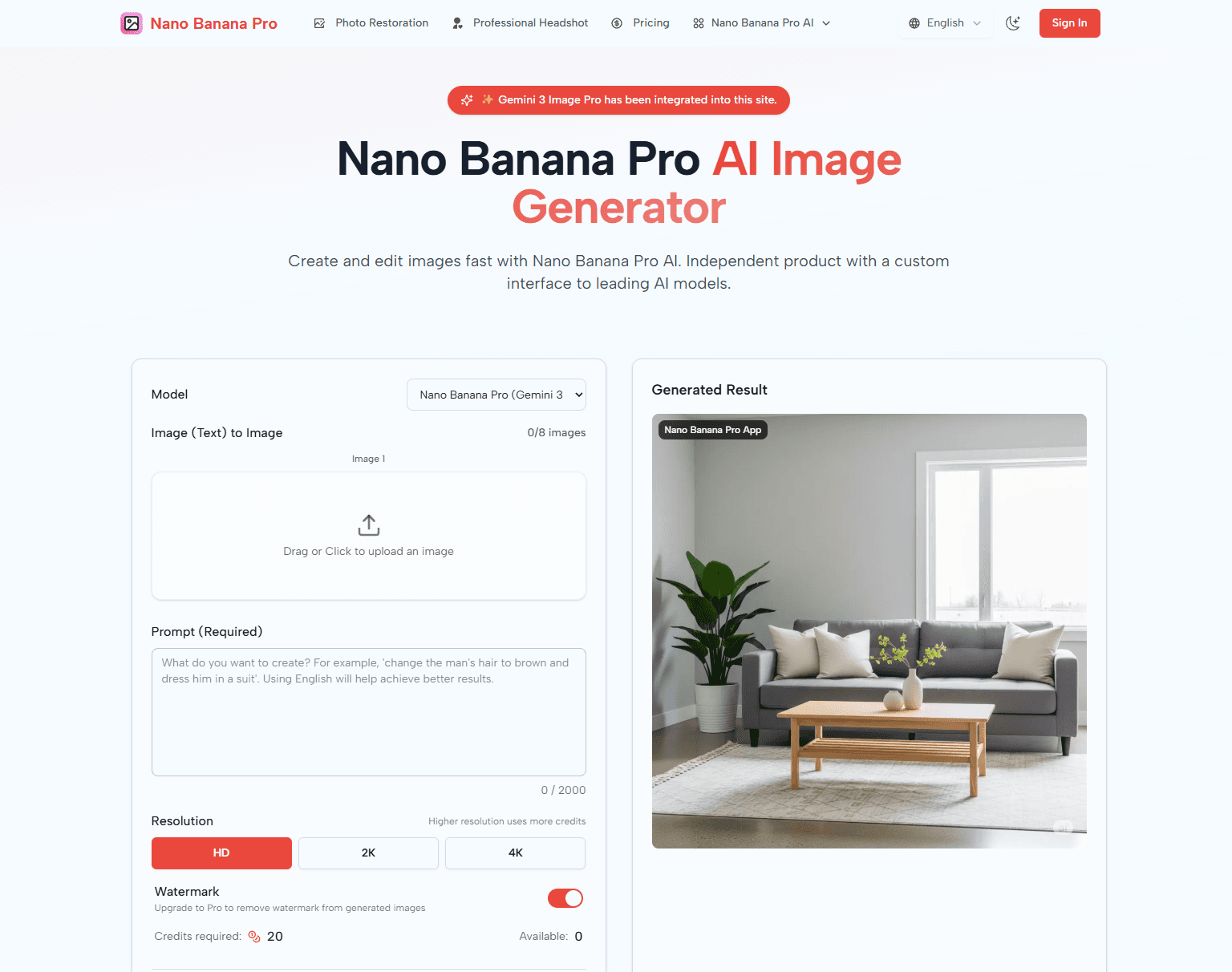 Nano Banana Pro screenshot 1