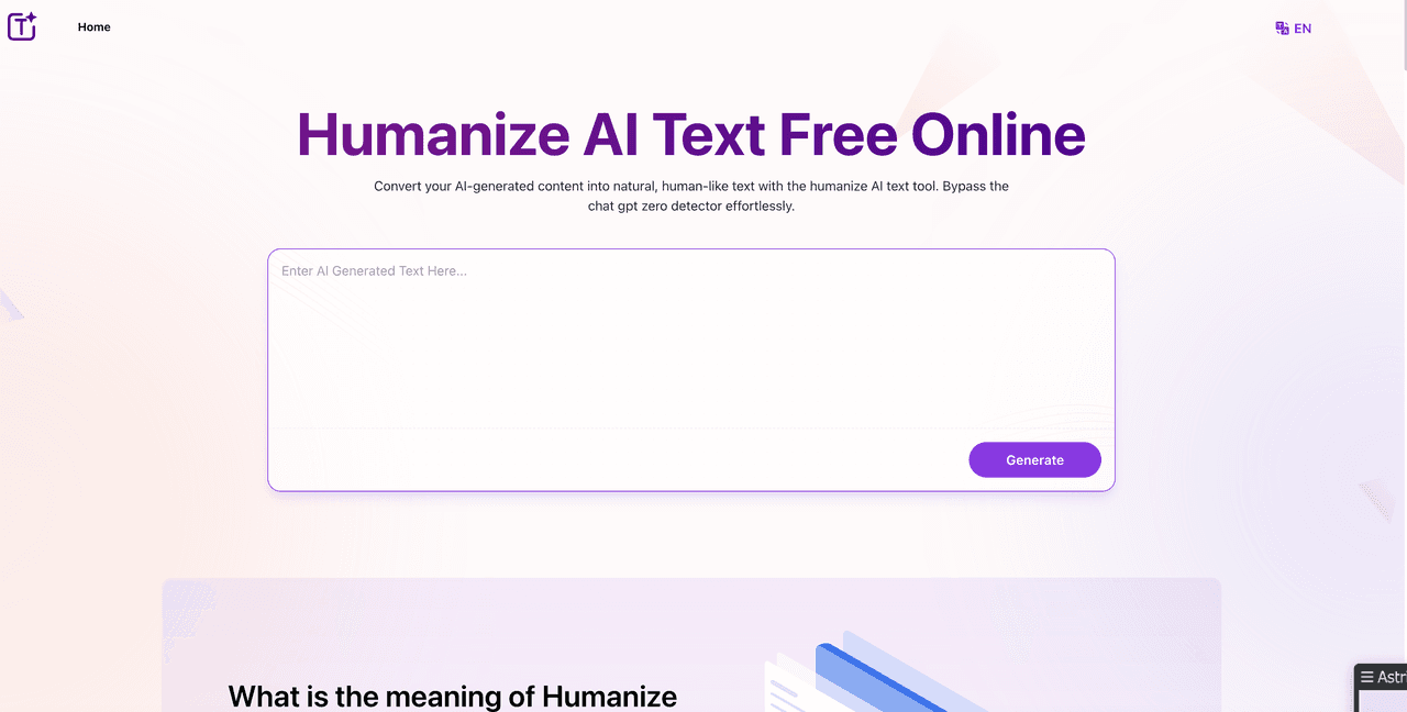 Humanize AI Text Free Online screenshot 1