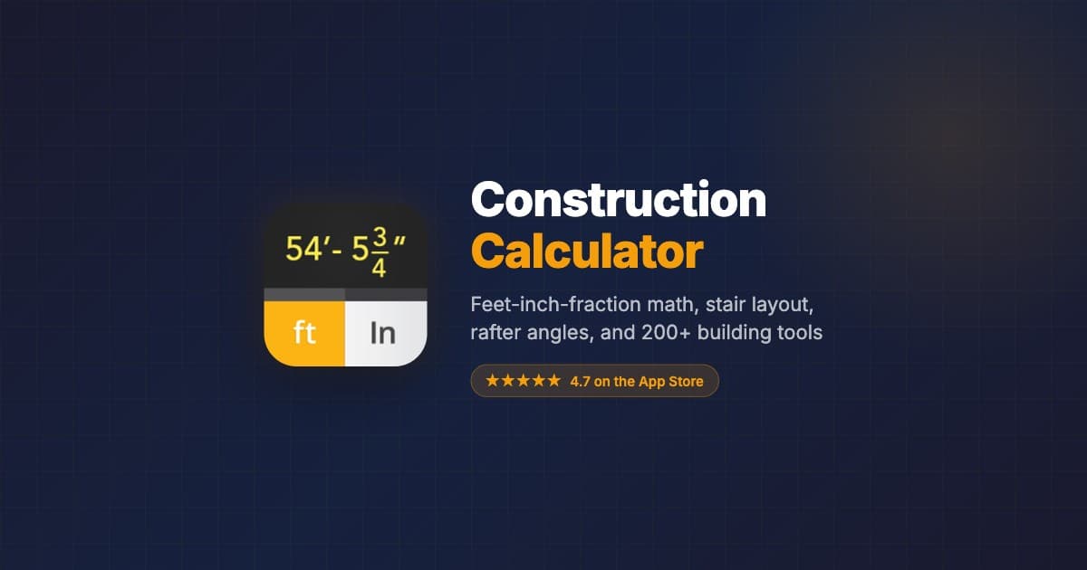 Construction Calculator screenshot 1