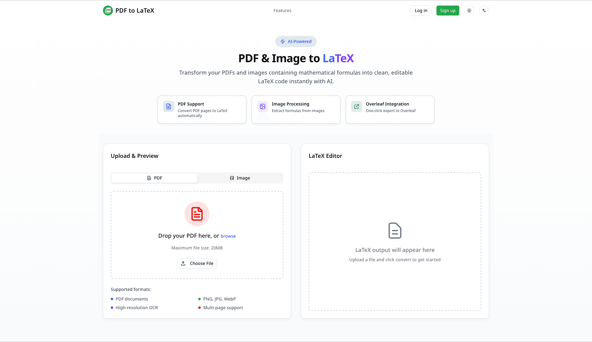 PDF to LaTeX screenshot 1