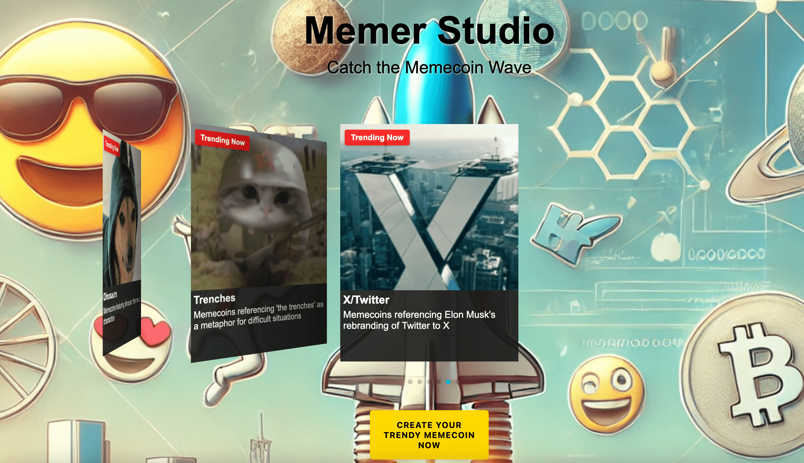 Memer Studio - Create Crypto Websites screenshot 1