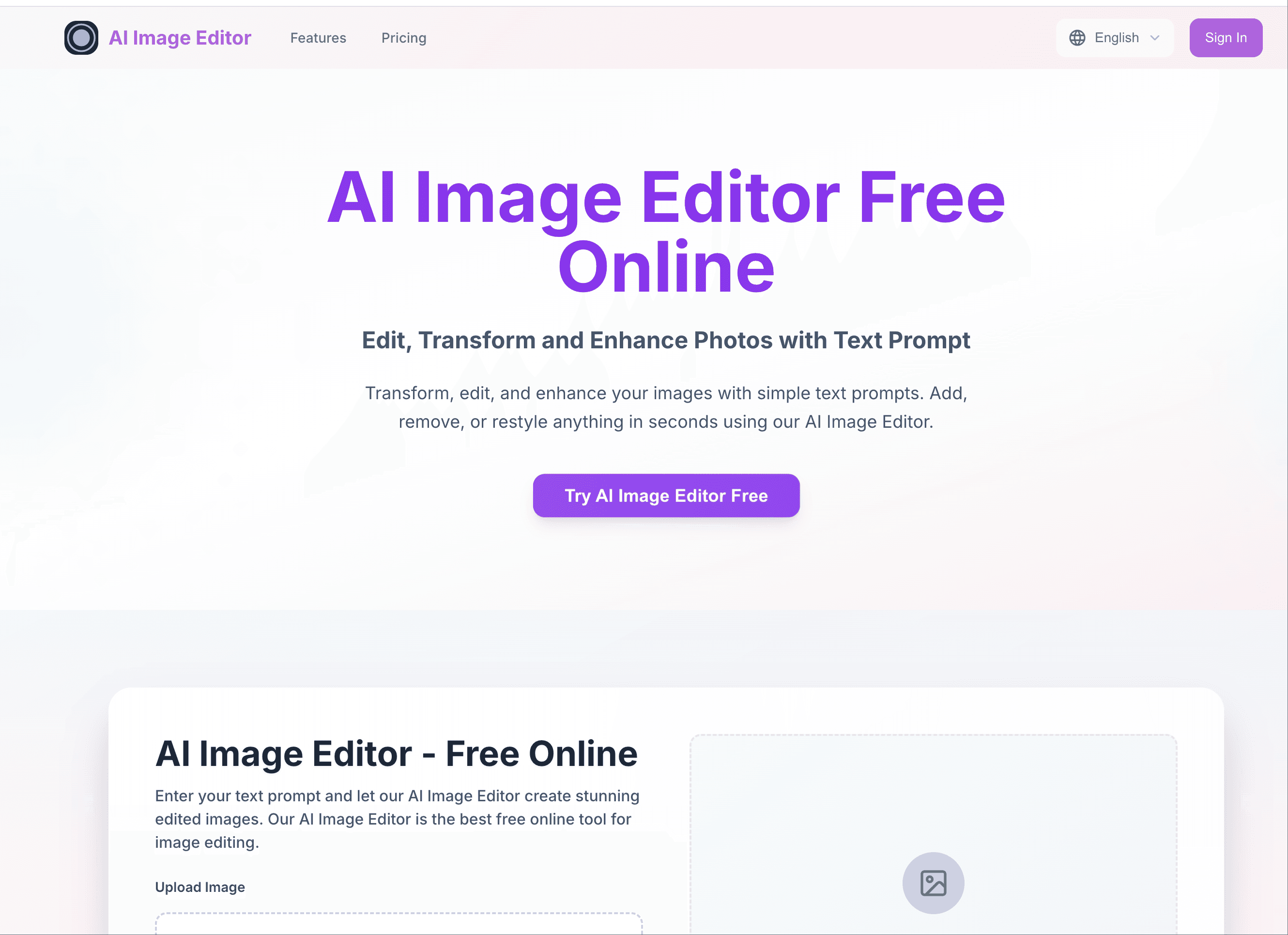 ai image editor screenshot 1