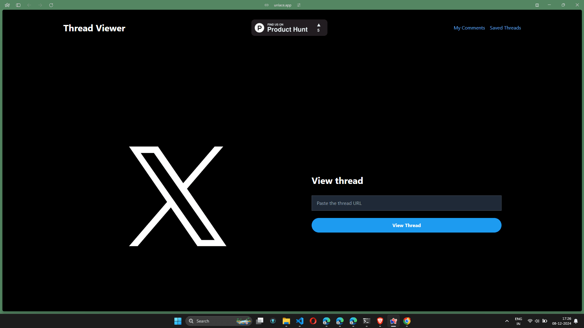 Unlace Thread Viewer screenshot 1