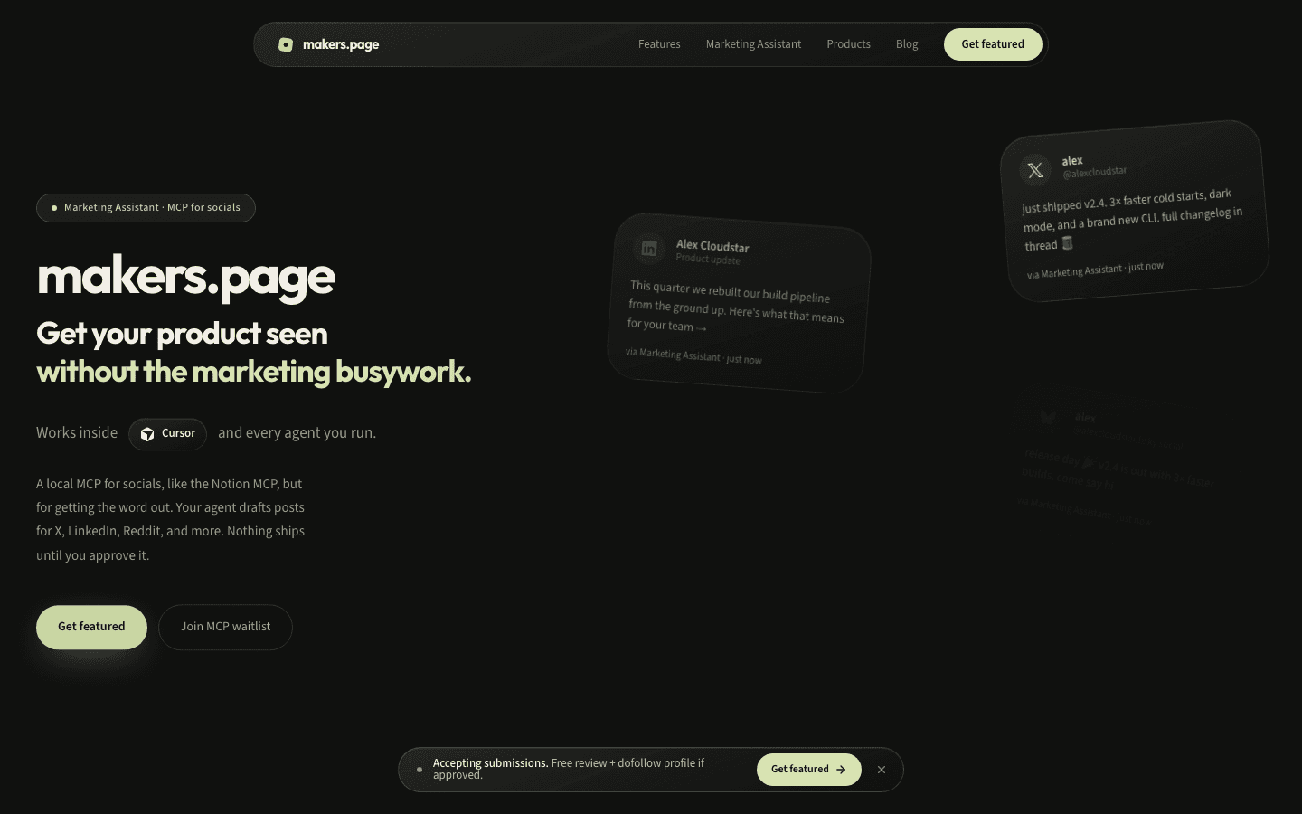Makers Page screenshot 1