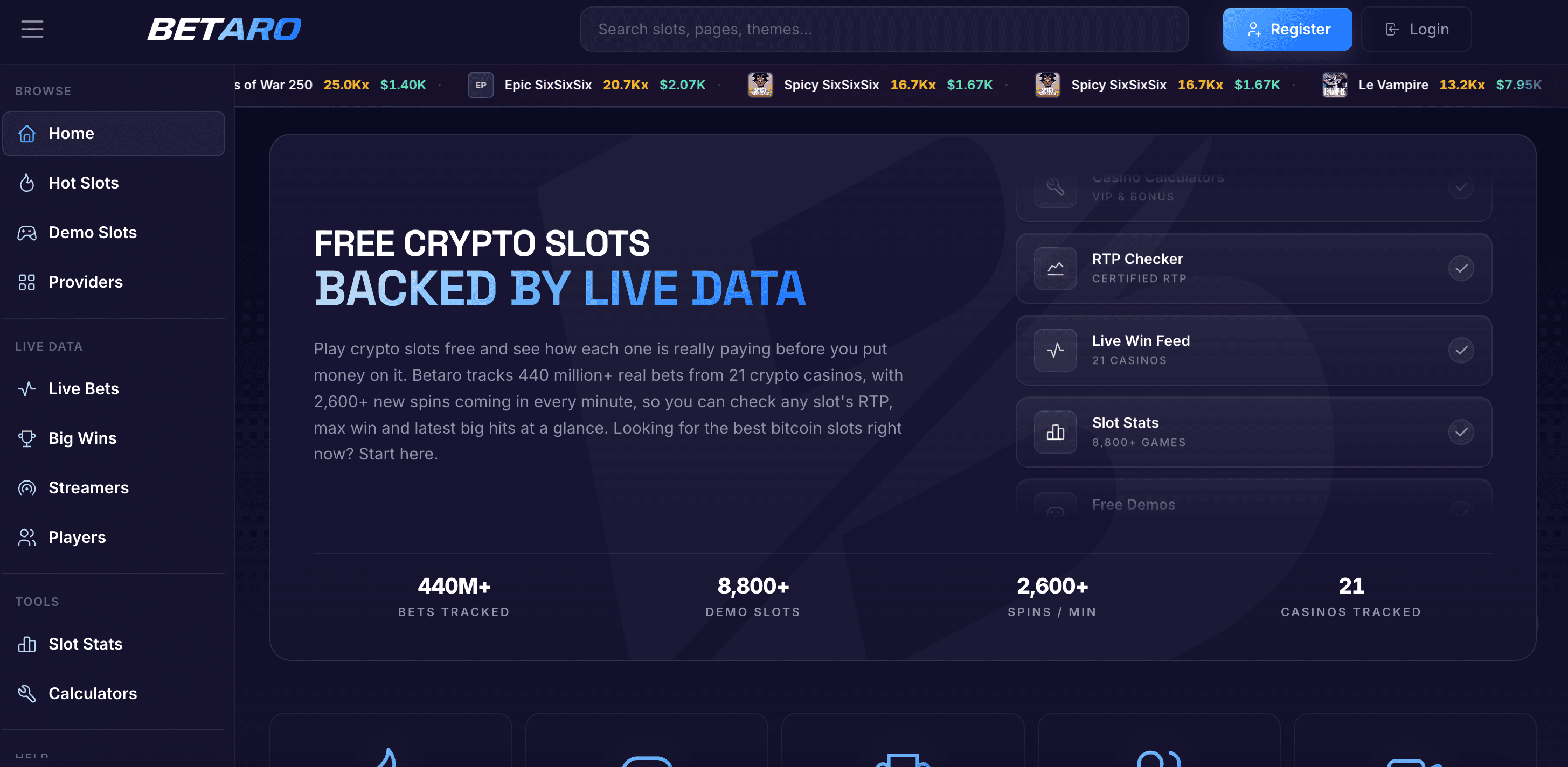 Betaro screenshot 1