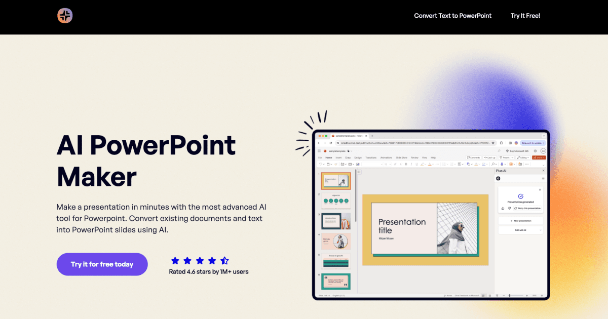 AI PowerPoint Maker screenshot 1
