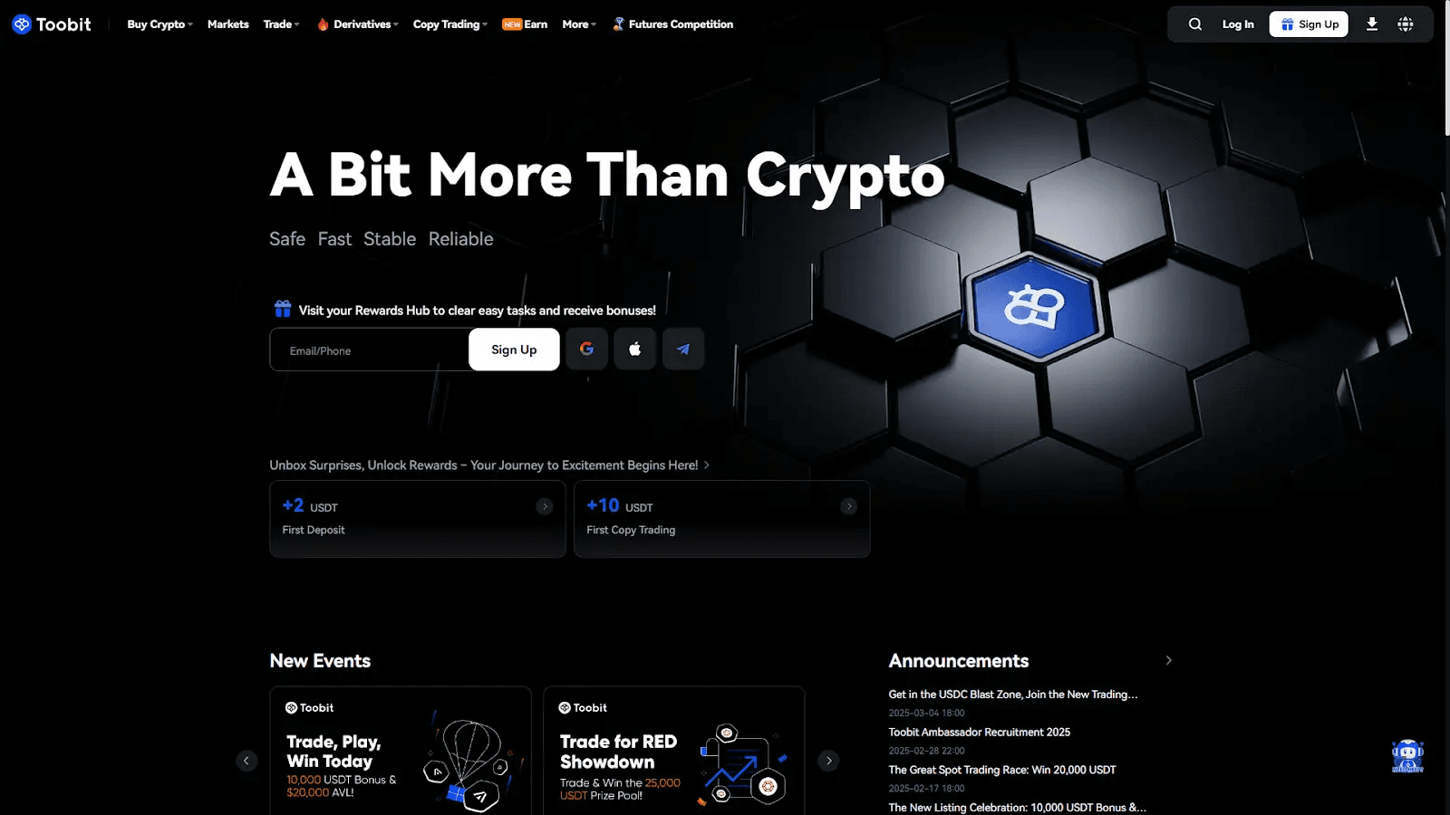 Toobit screenshot 1