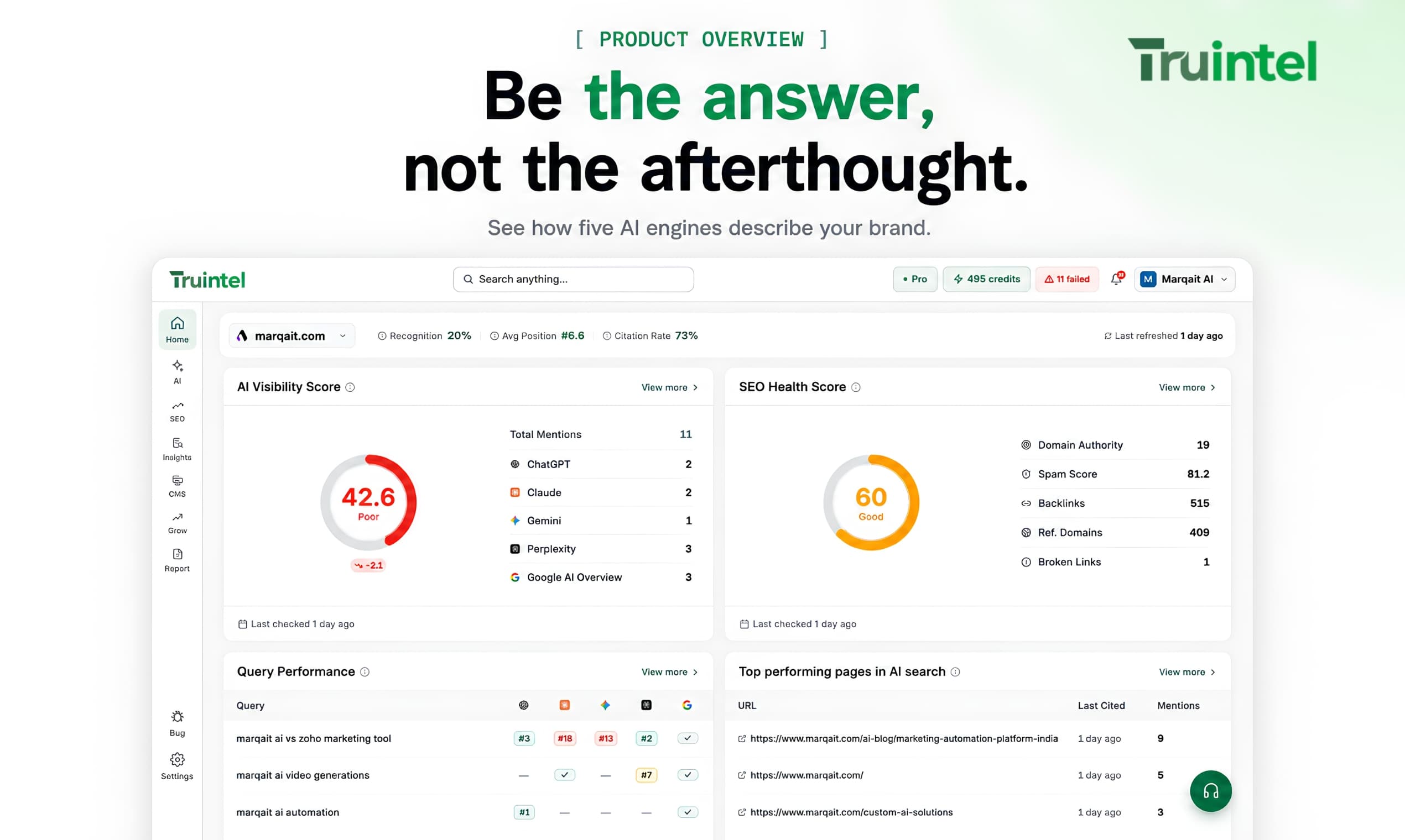 TruIntel screenshot 1