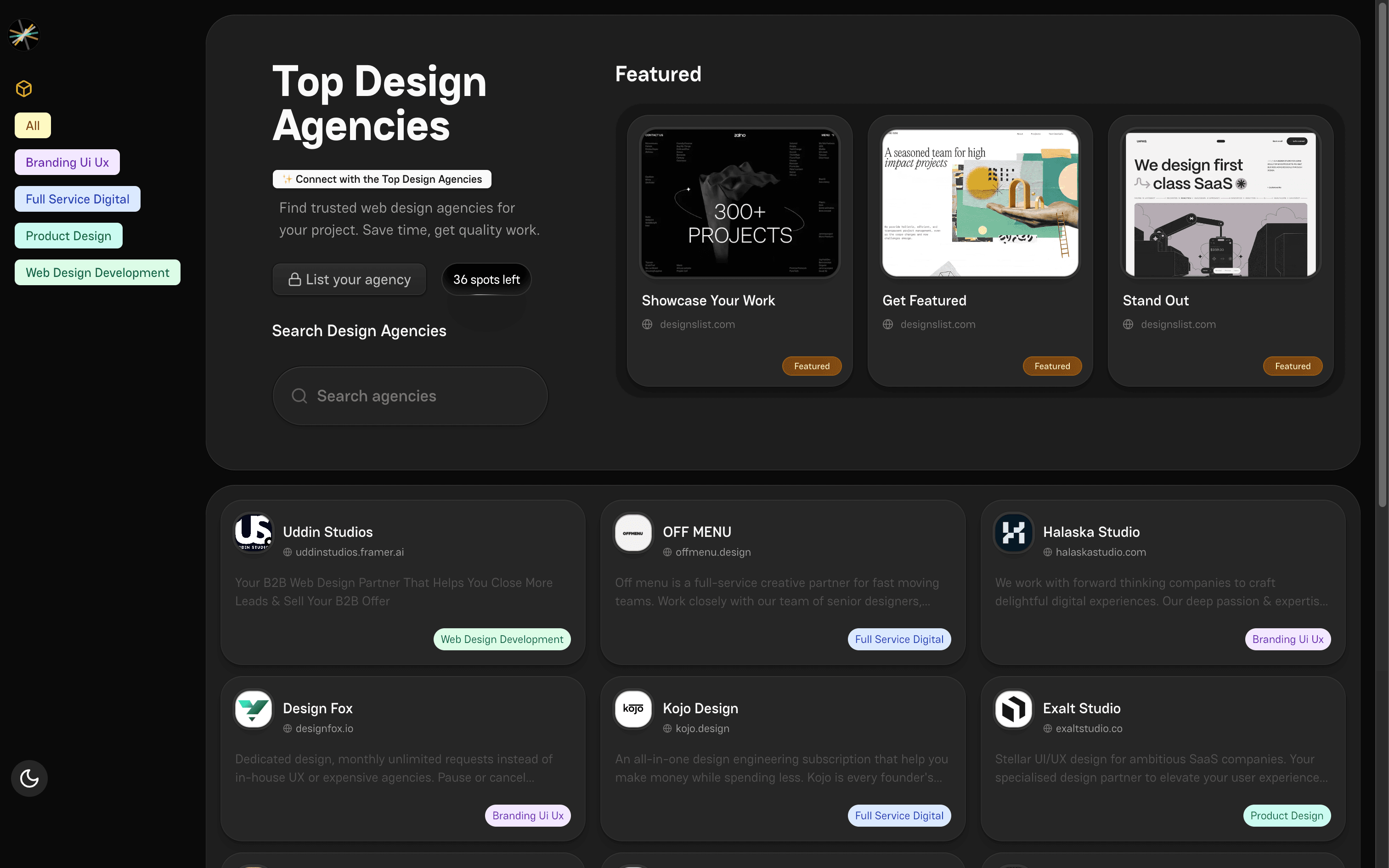 Designs List screenshot 1