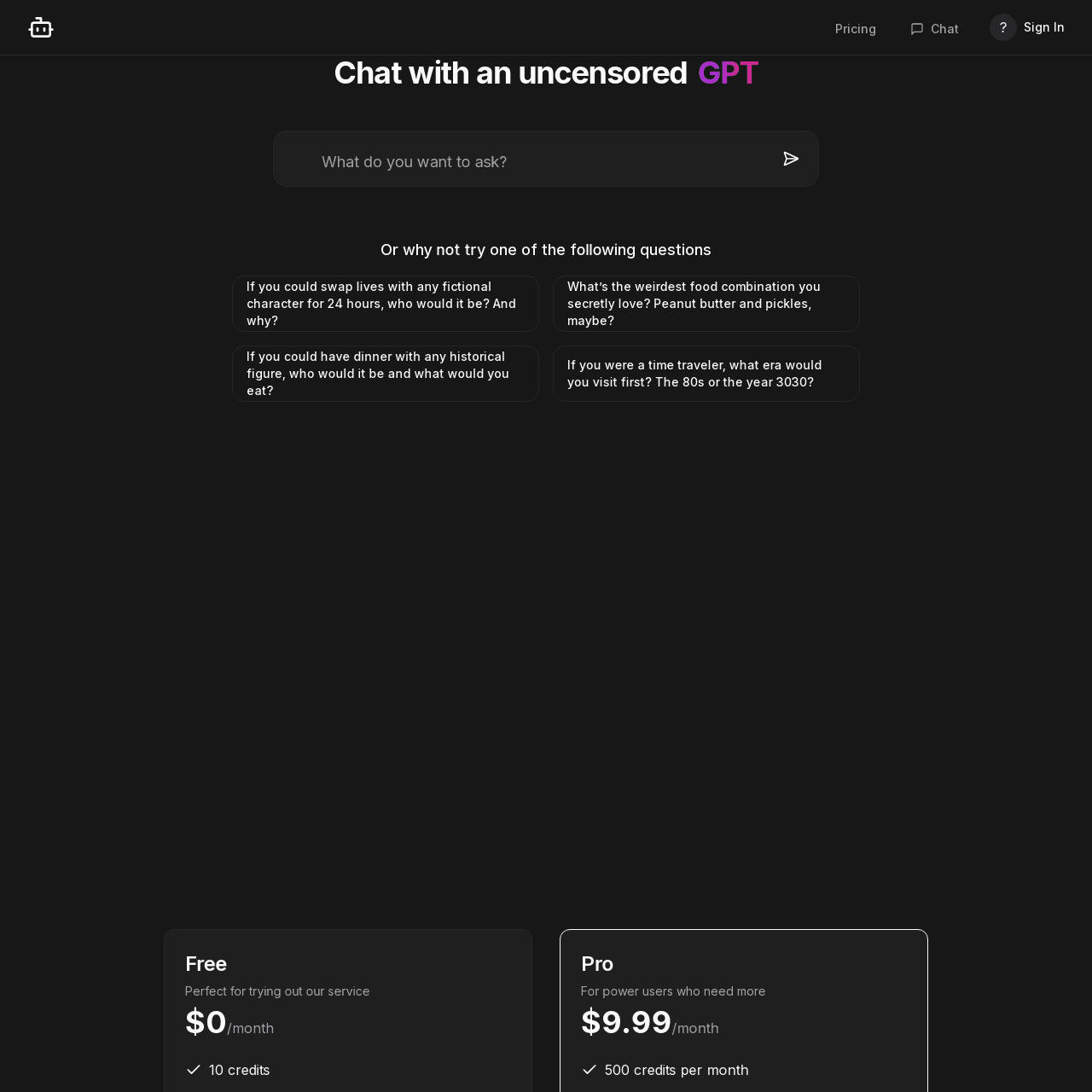 GPT Uncensored screenshot 1