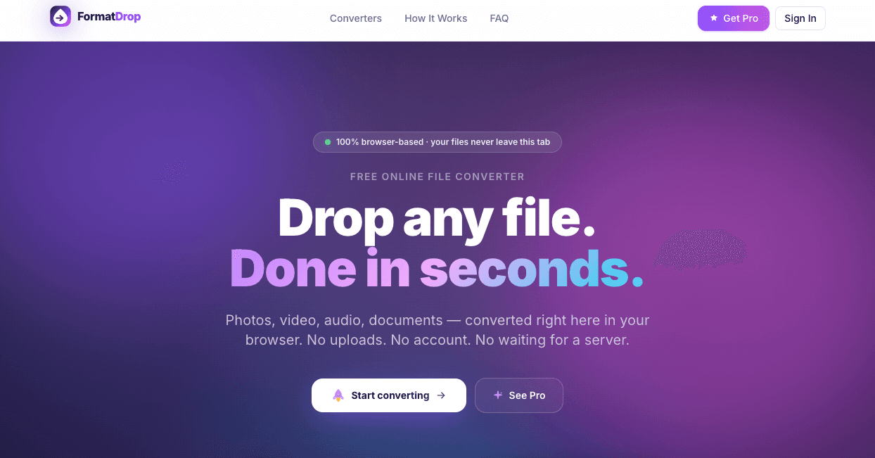 FormatDrop screenshot 1
