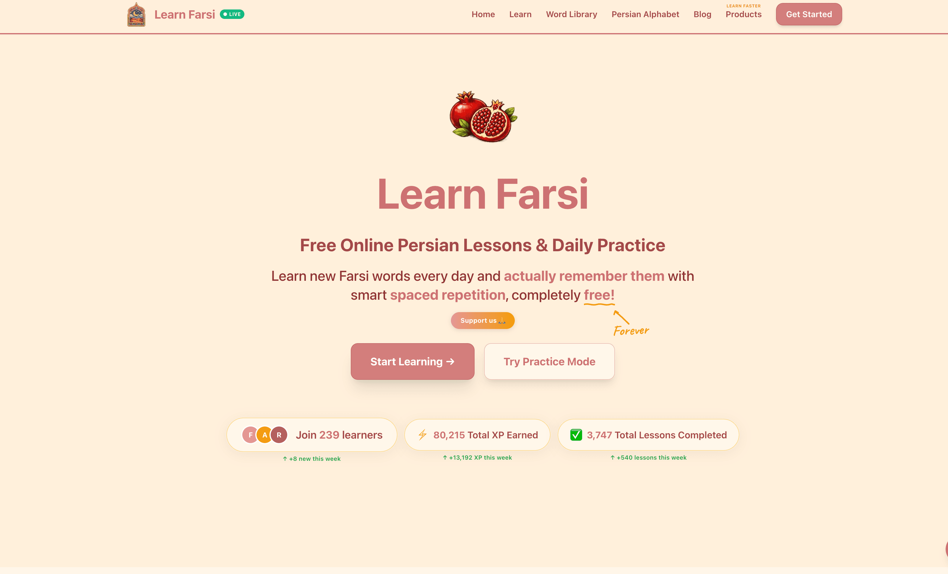 Learn Farsi screenshot 1