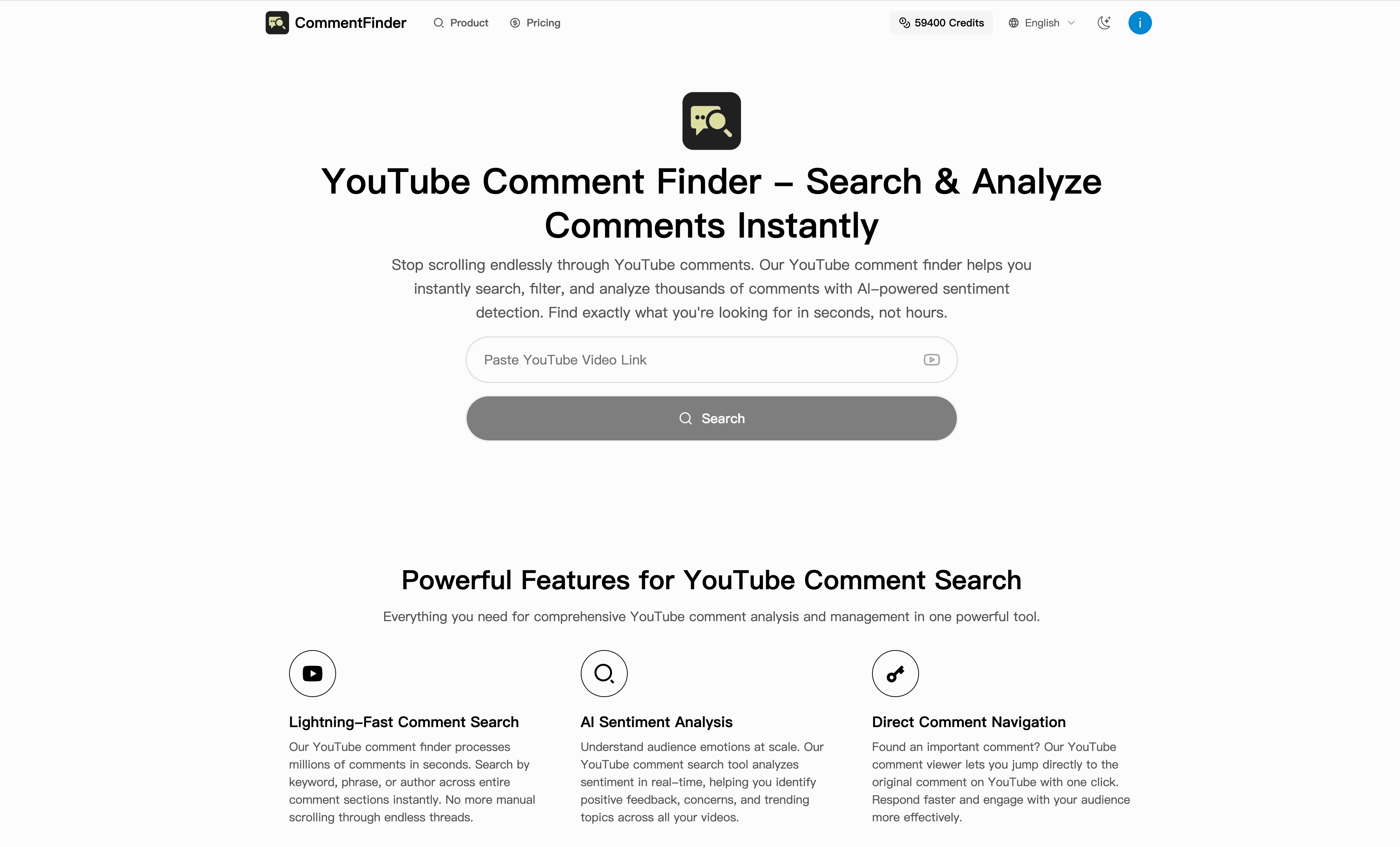 YouTube Comment Finder screenshot 1