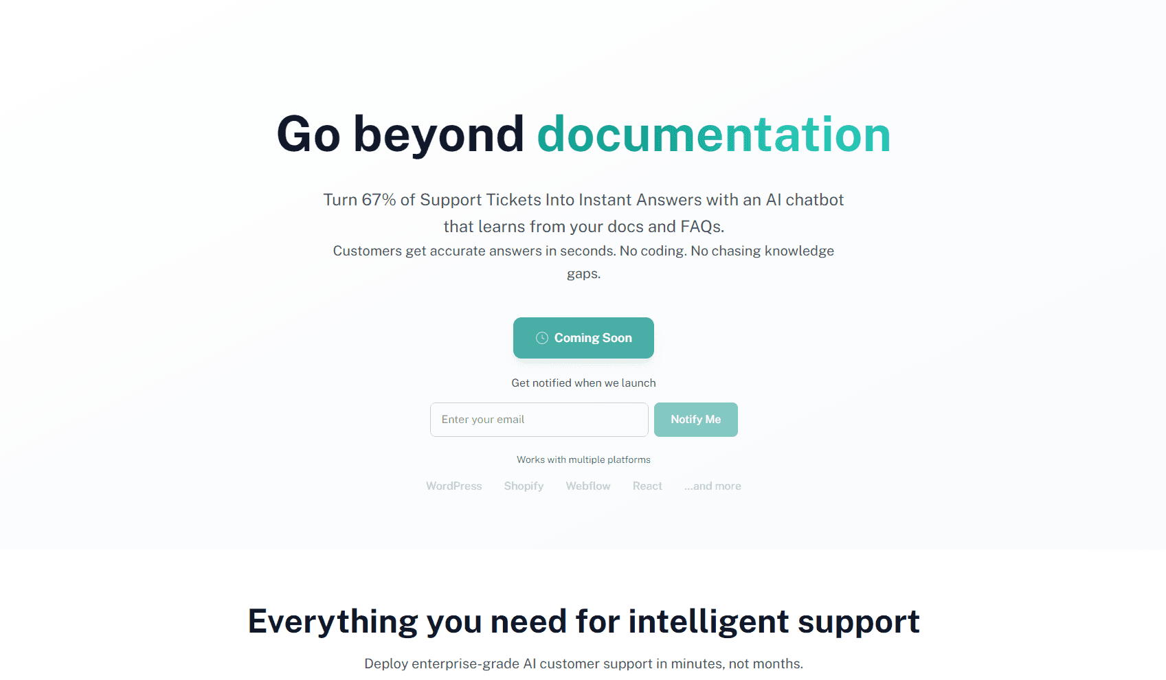 Docuyond - AI-Powered Customer Support screenshot 1