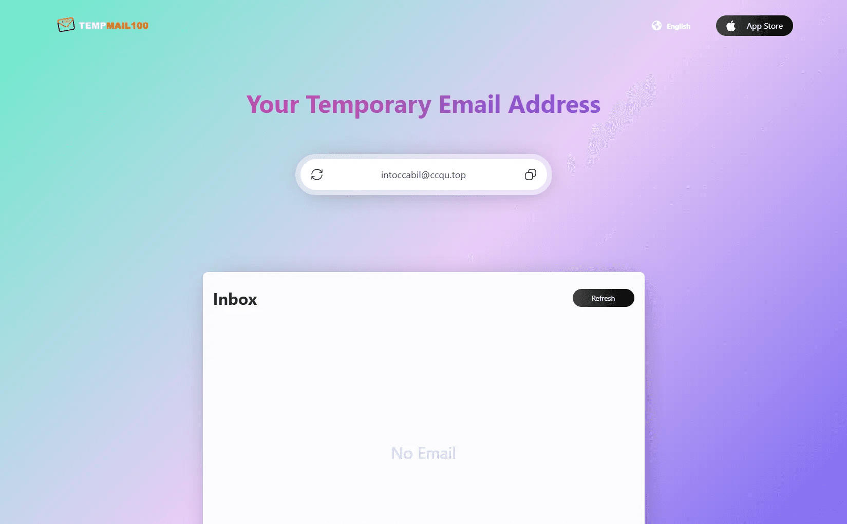 Temporary Mail screenshot 1