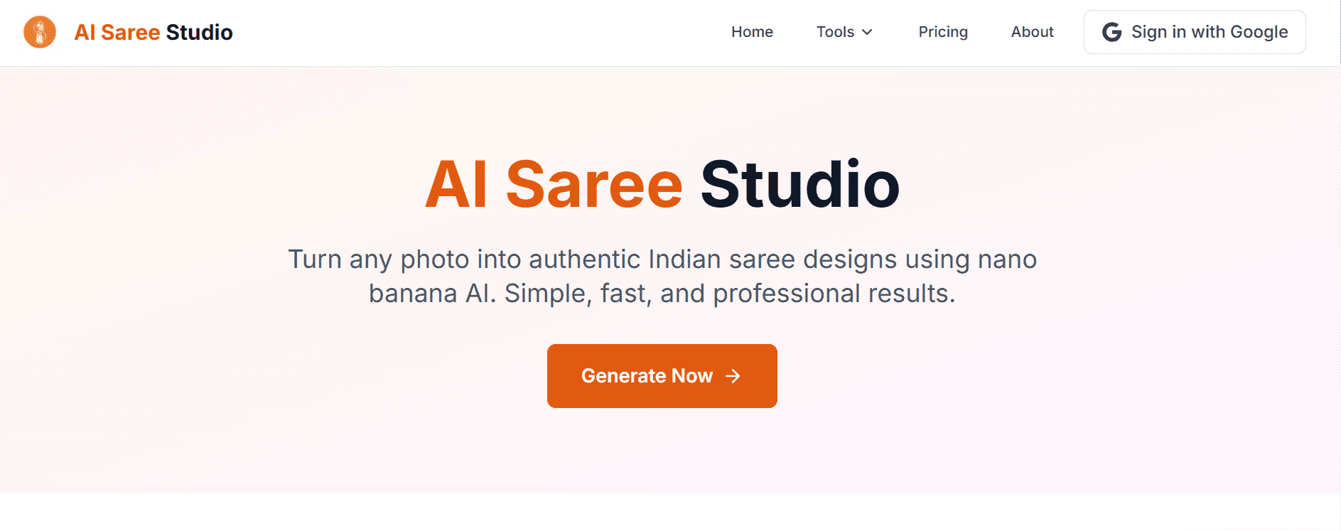 AI Saree Studio screenshot 1
