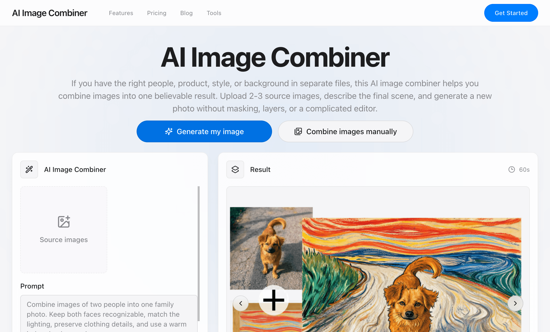 AI Image Combiner screenshot 1