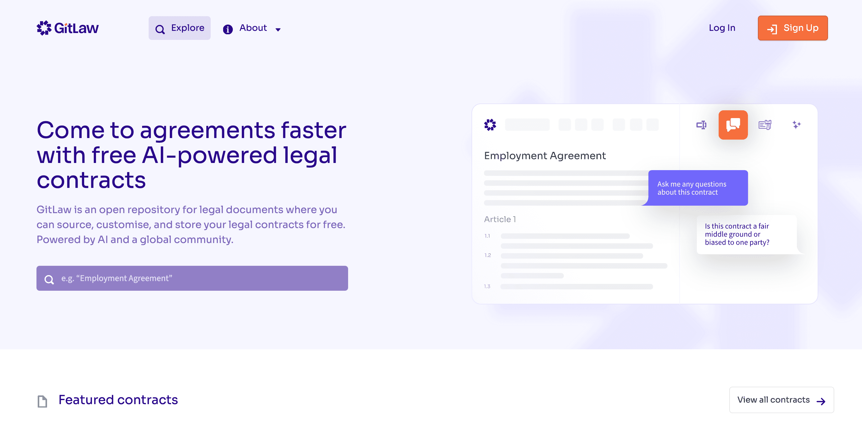 Gitlaw screenshot 1