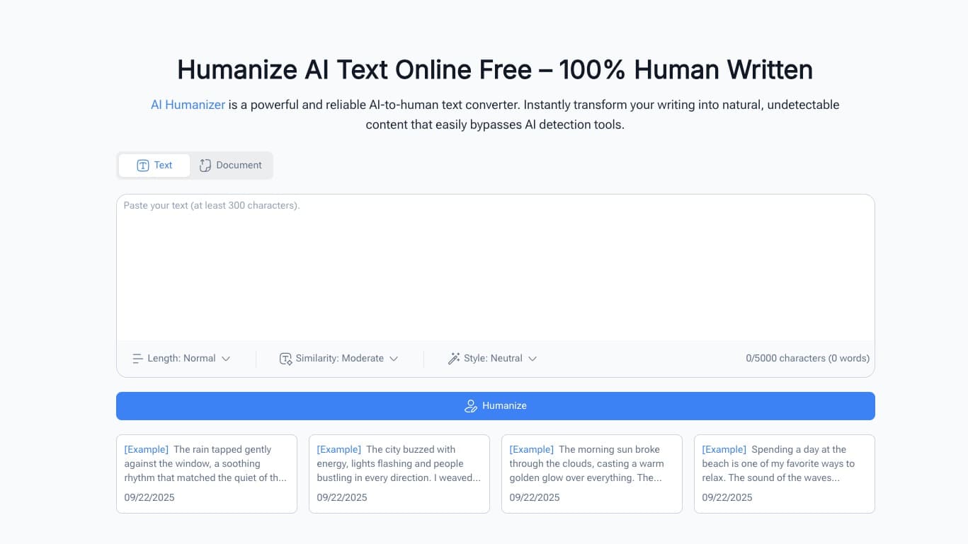 AI Humanizer screenshot 1