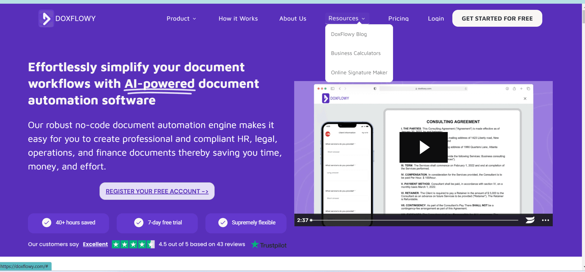 Doxflowy screenshot 1