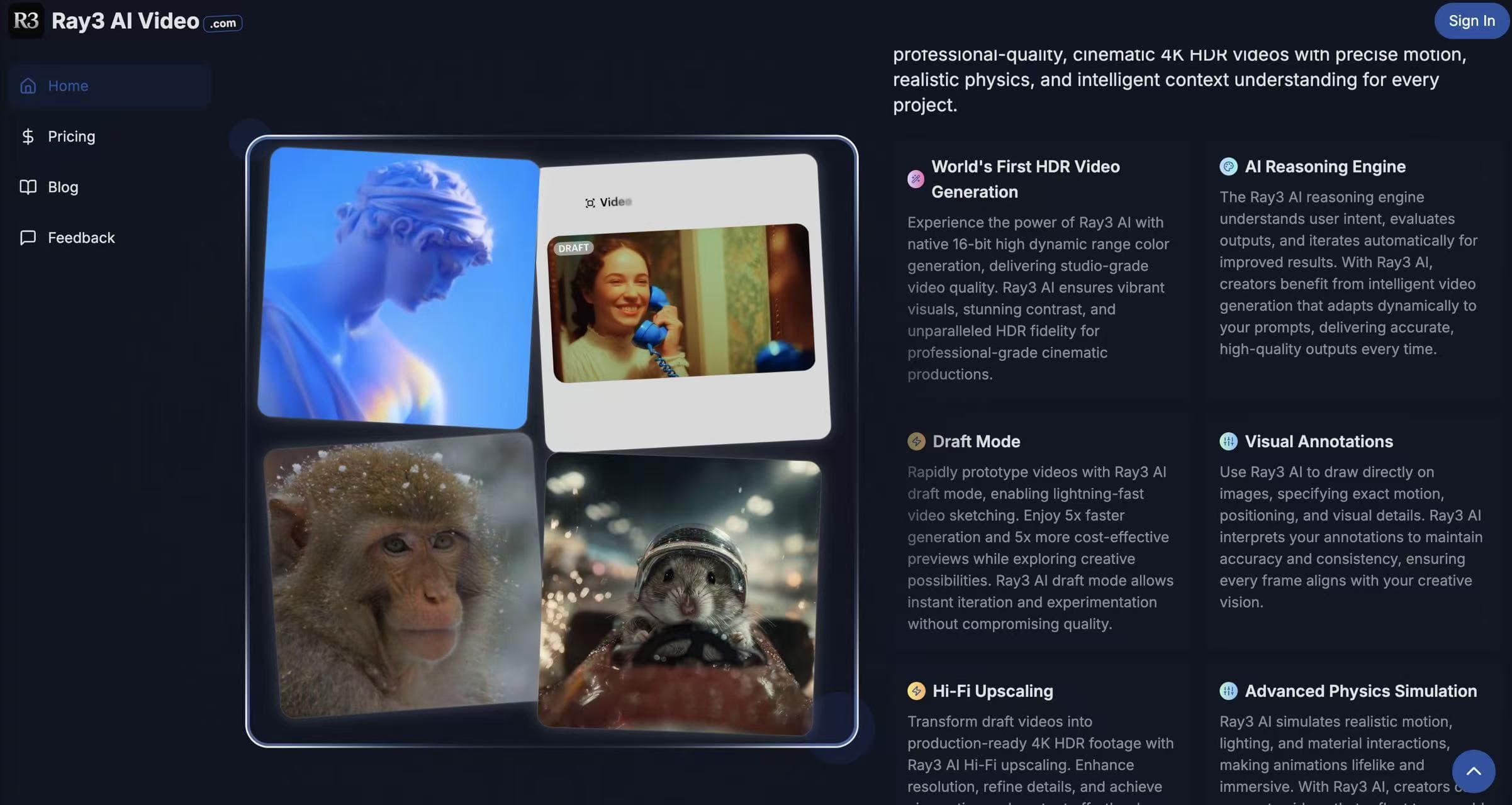 Ray3 AI Video screenshot 1
