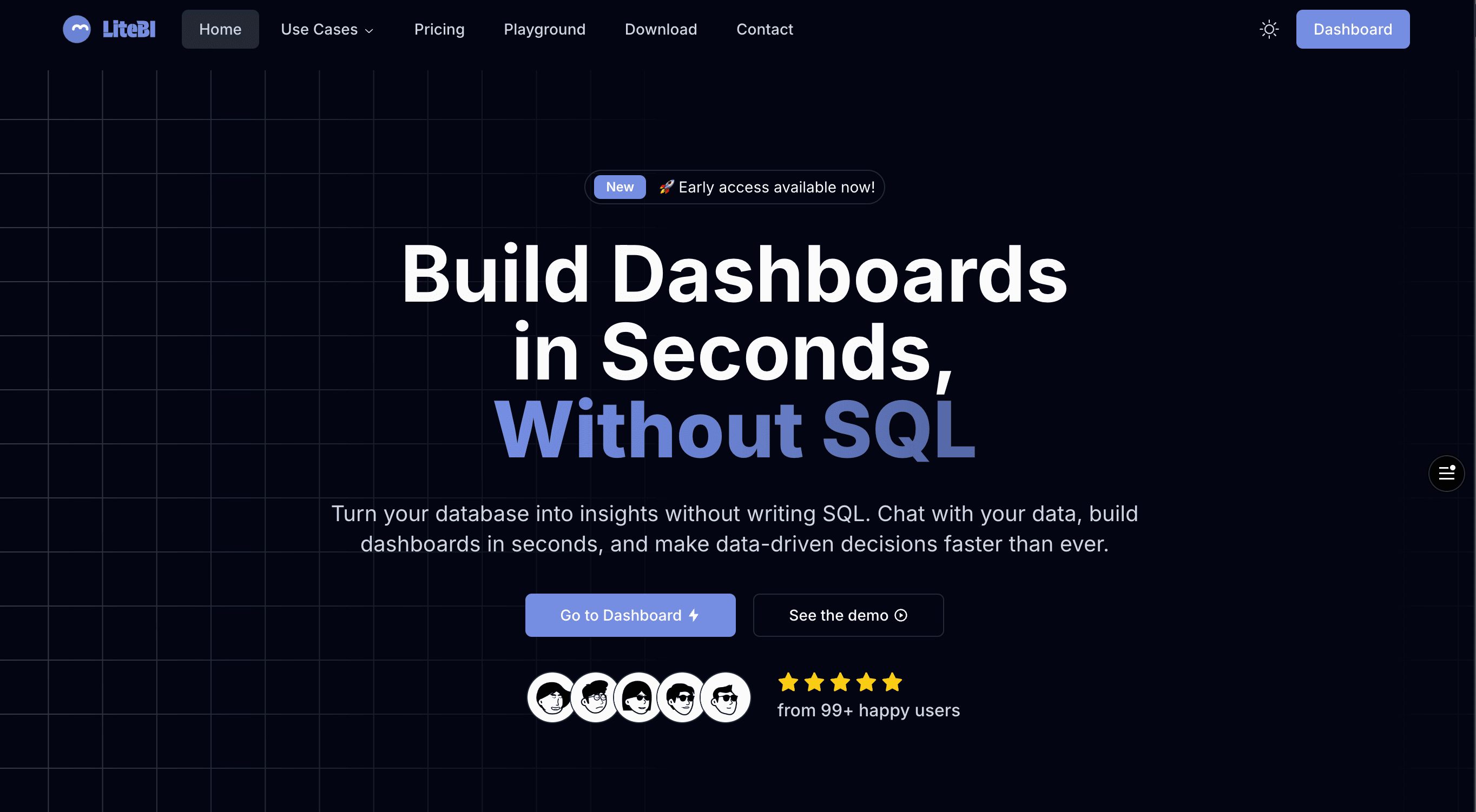 LiteBI screenshot 1