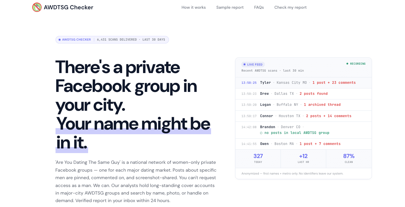 AWDTSG Checker screenshot 1