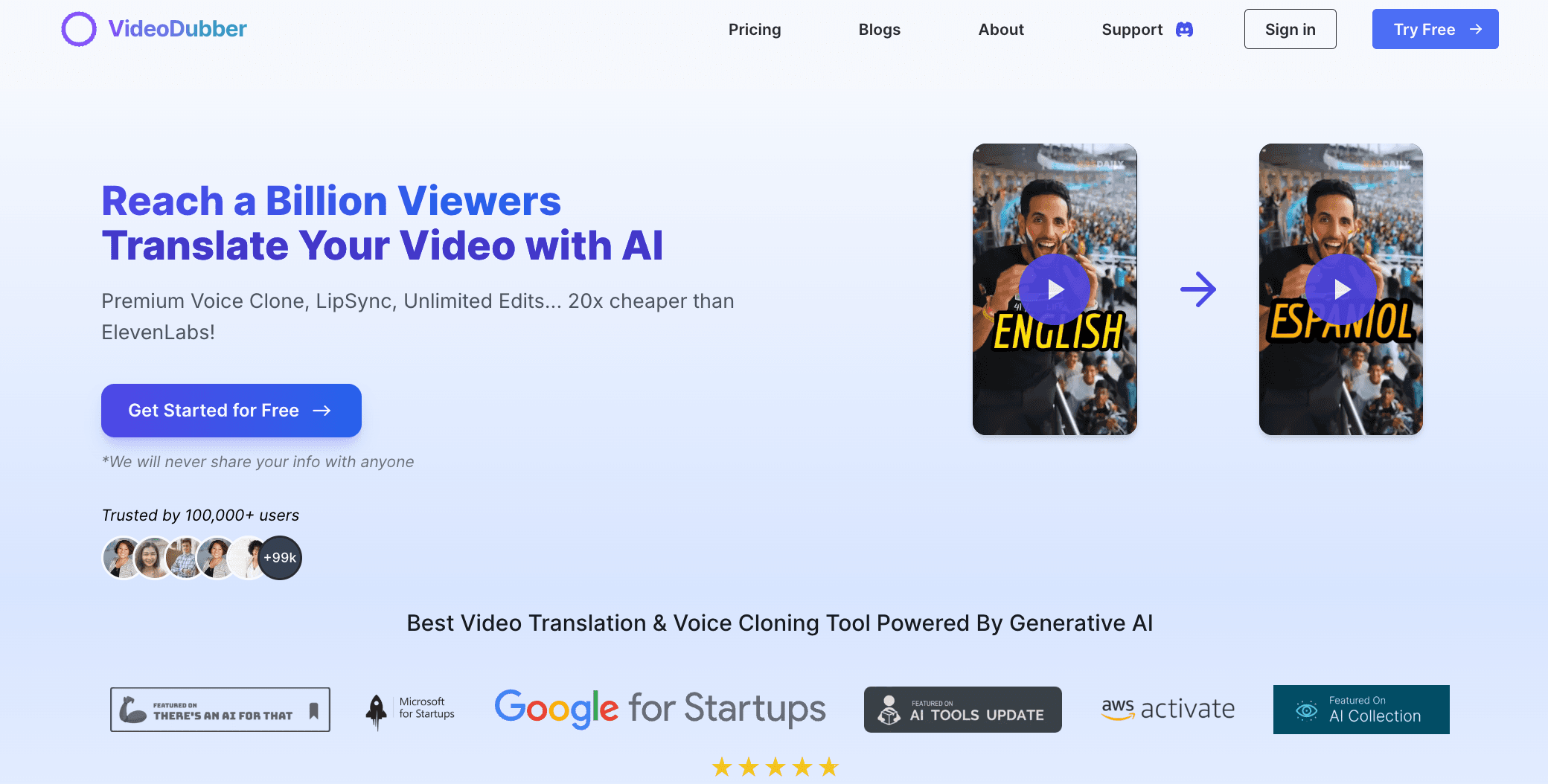 VideoDubber Video Translator screenshot 1