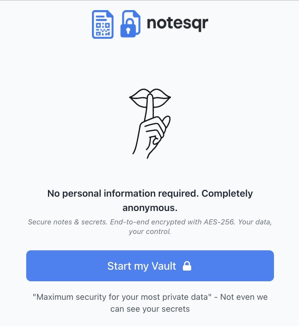 NotesQR screenshot 1