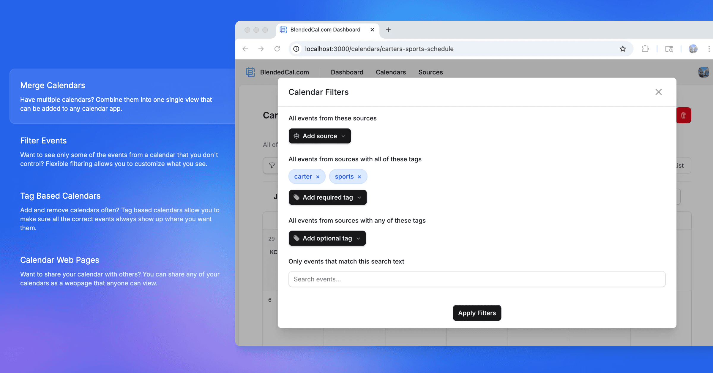 BlendedCal screenshot 1