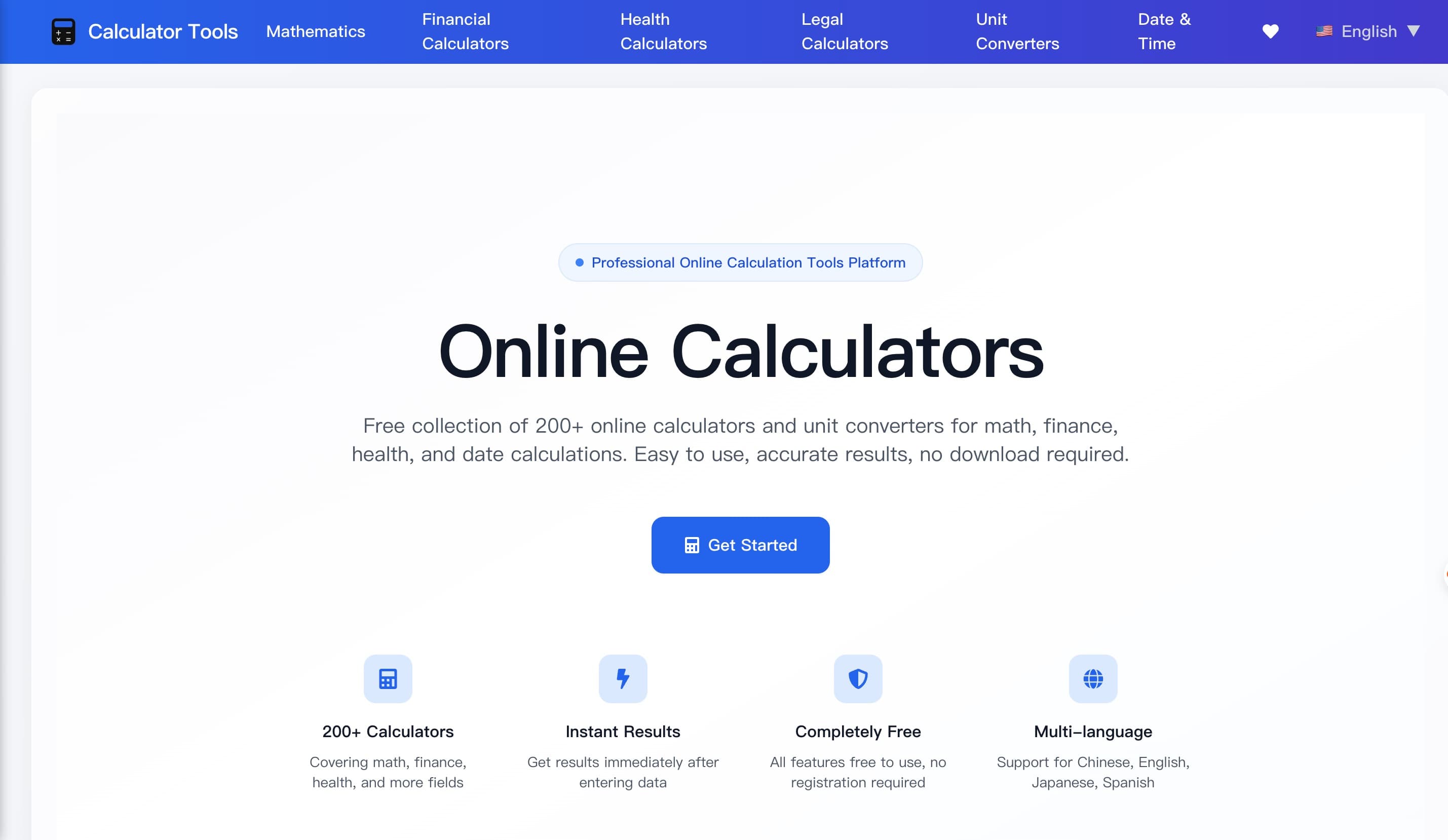 OneCalculators.com screenshot 1