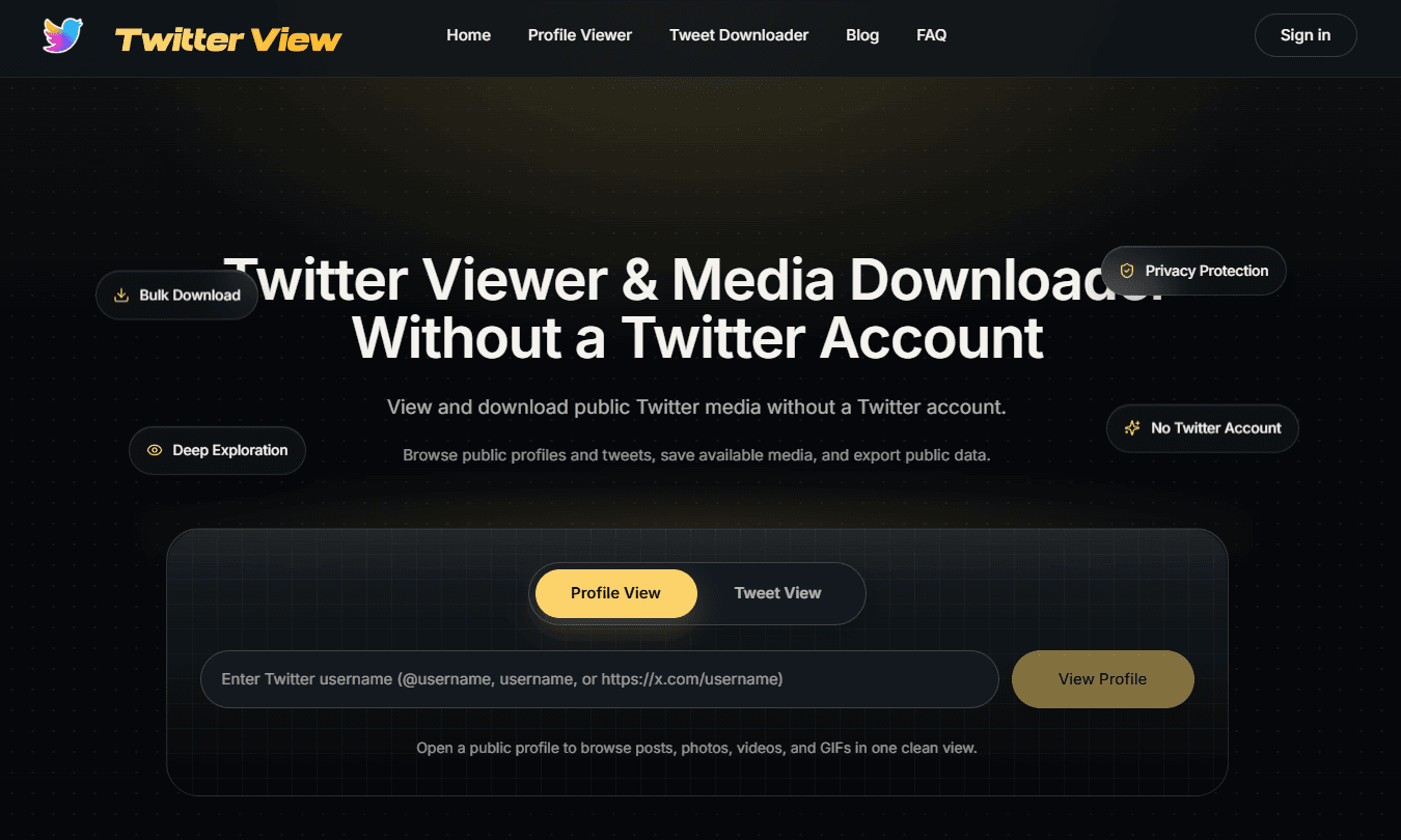 TwitterView screenshot 1